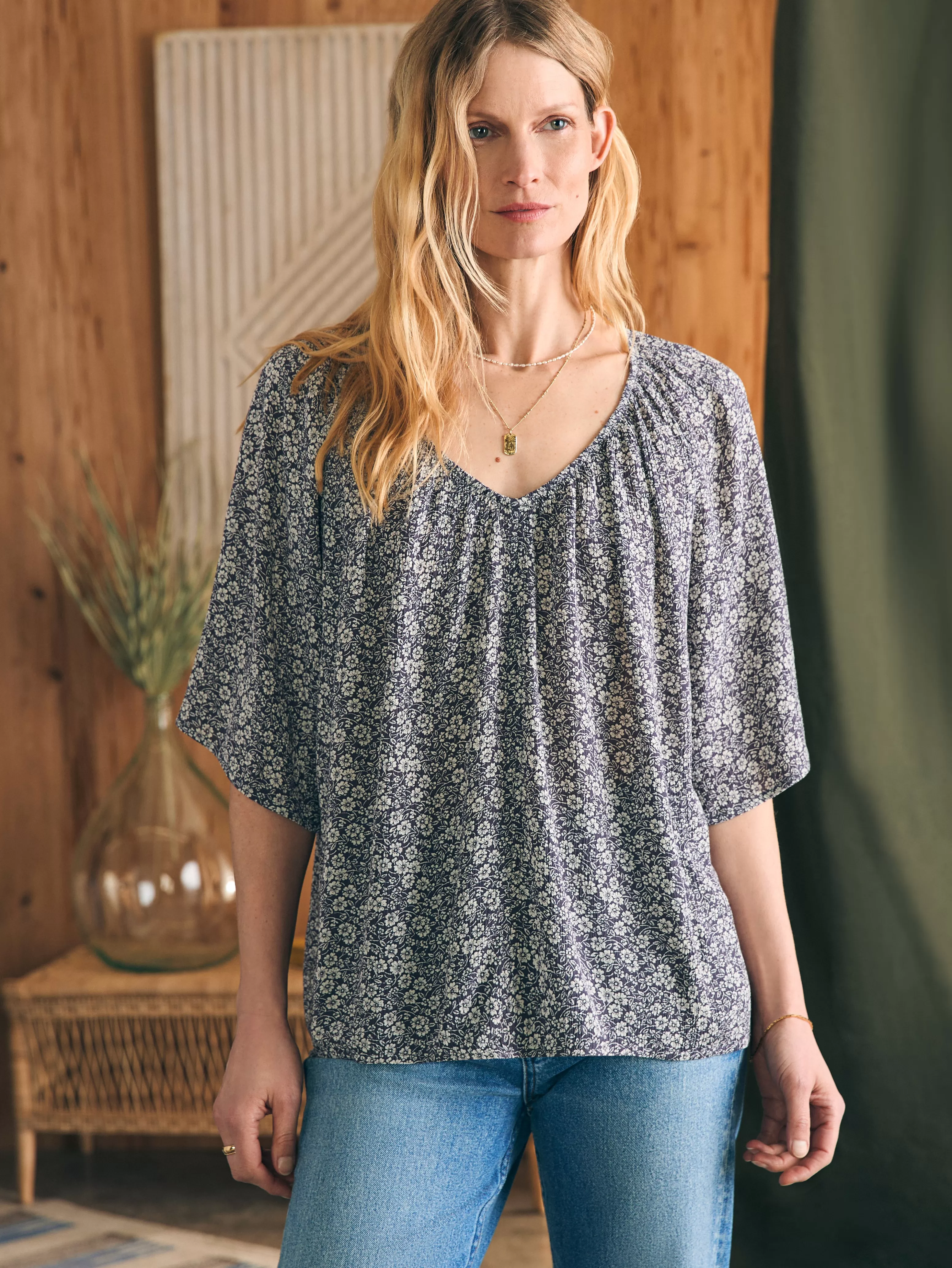 Amira Top - | Faherty Brand Clearance