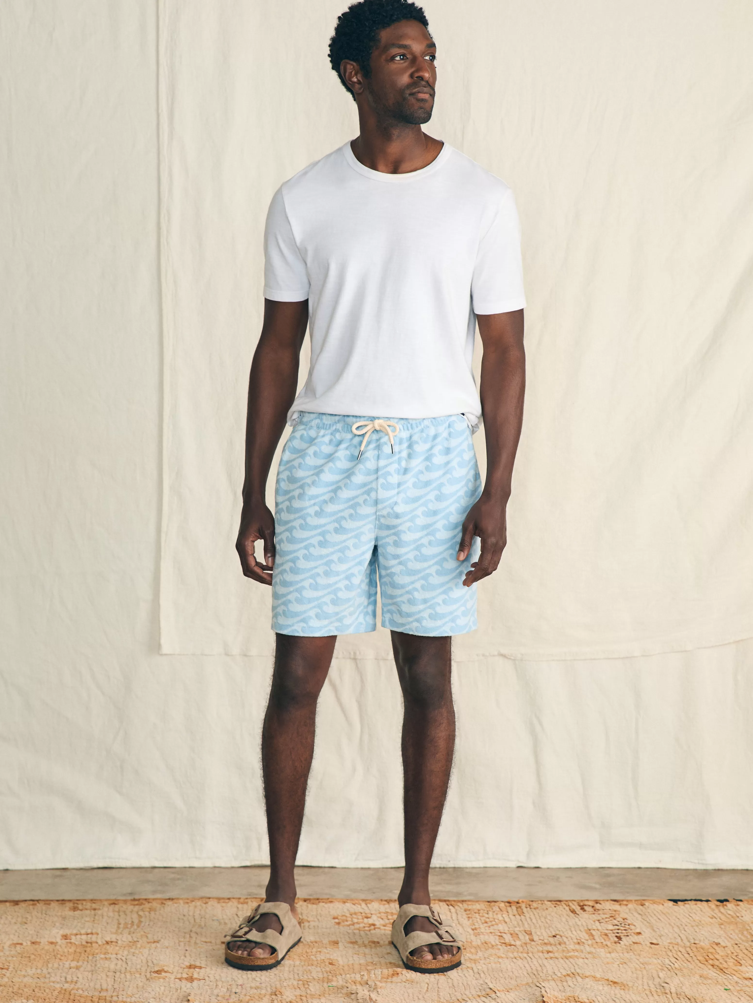 Cabana Towel Terry Sweatshort - | Faherty Brand Discount