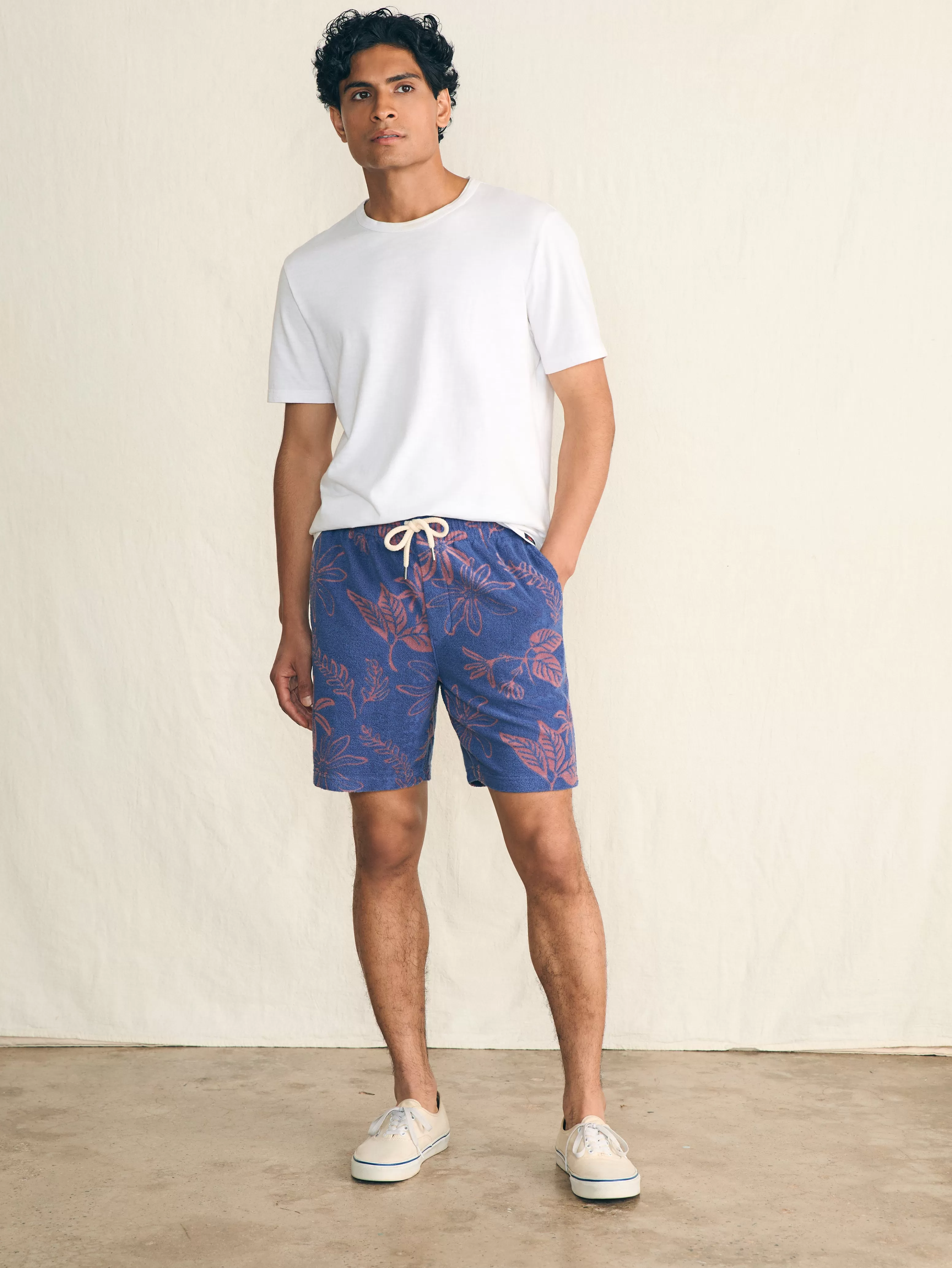 Cabana Towel Terry Sweatshort - | Faherty Brand Flash Sale