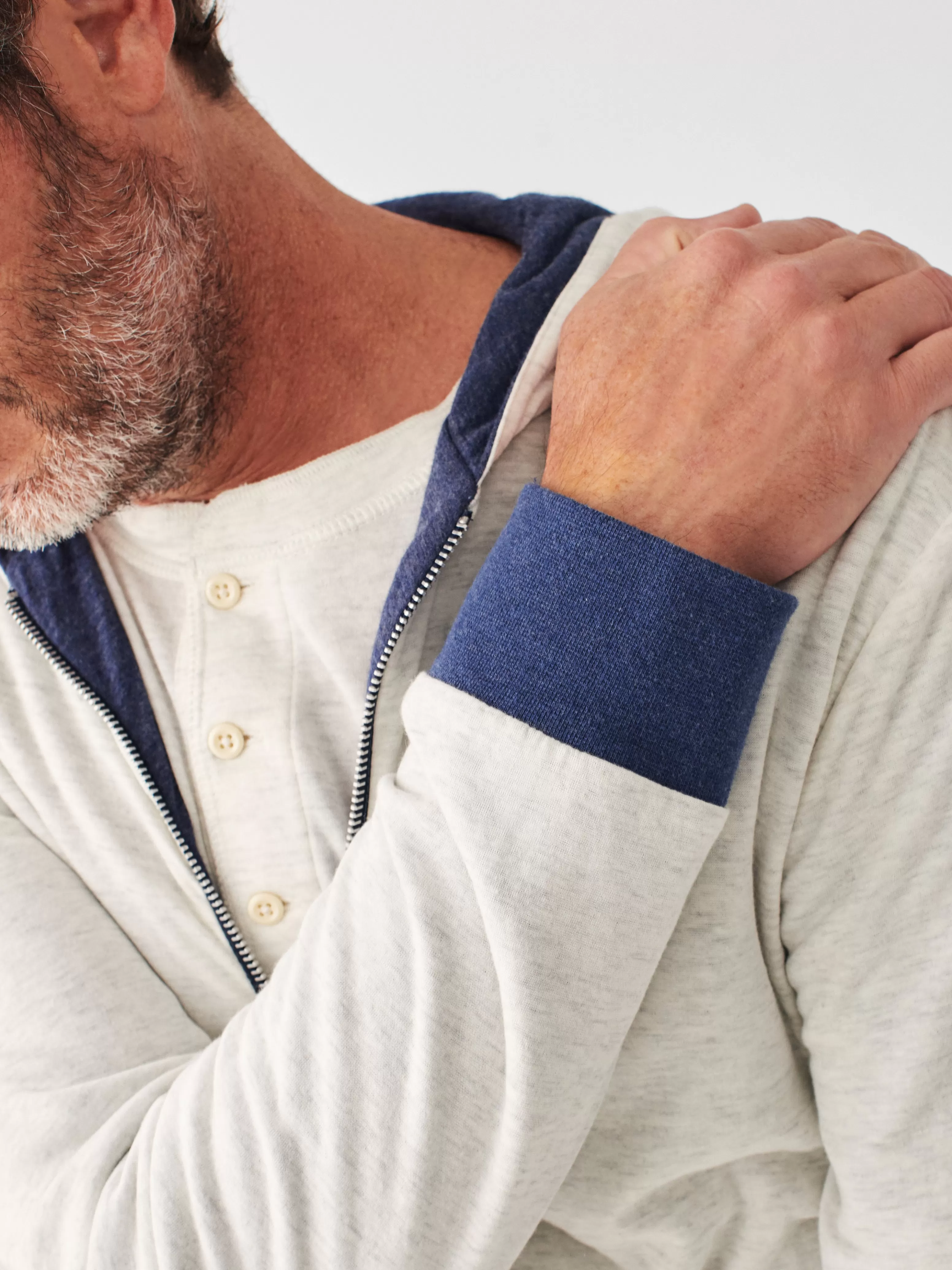 Cloud Cotton Reversible Zip Hoodie - | Faherty Brand Shop