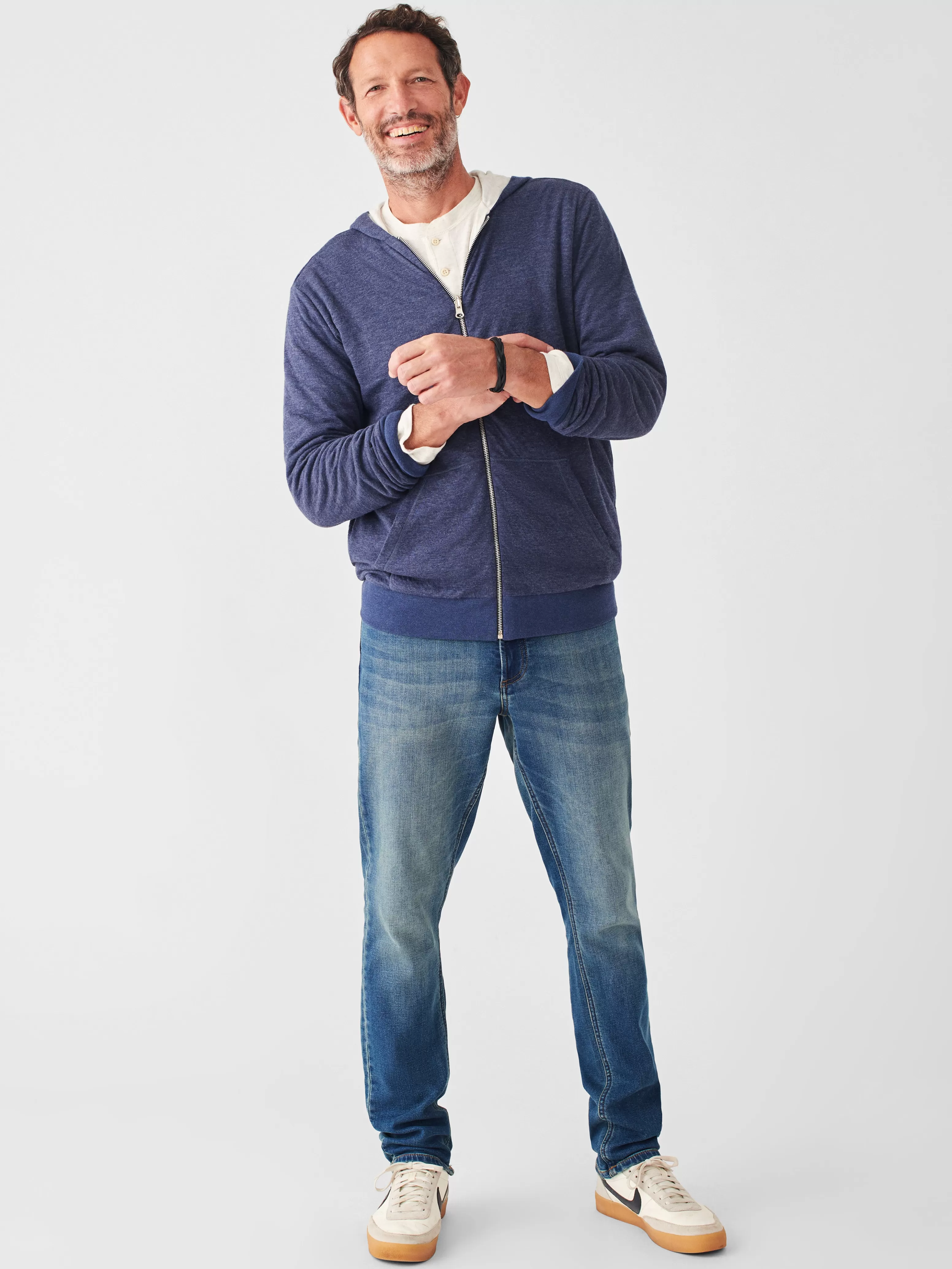 Cloud Cotton Reversible Zip Hoodie - | Faherty Brand Shop