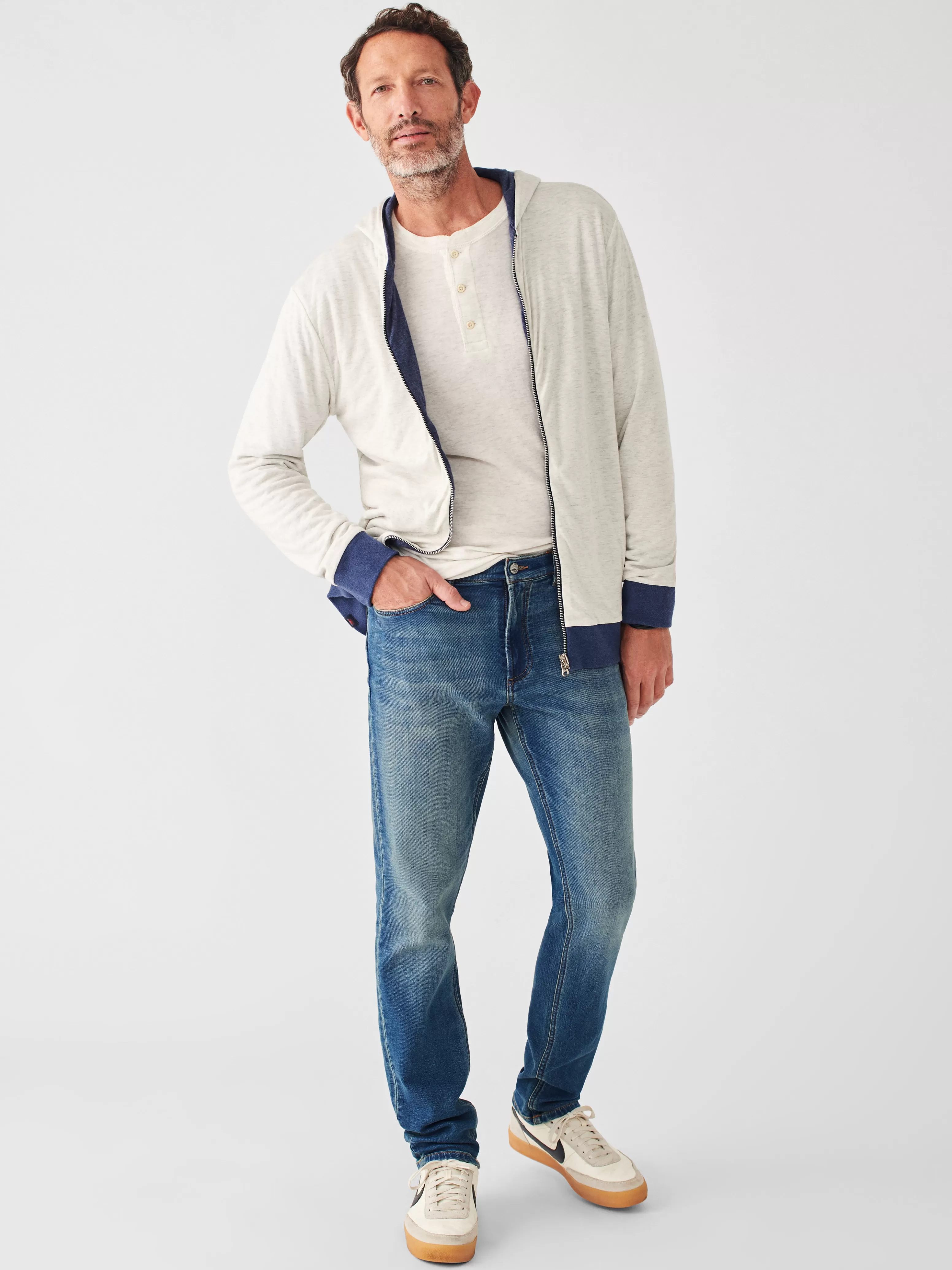 Cloud Cotton Reversible Zip Hoodie - | Faherty Brand Shop