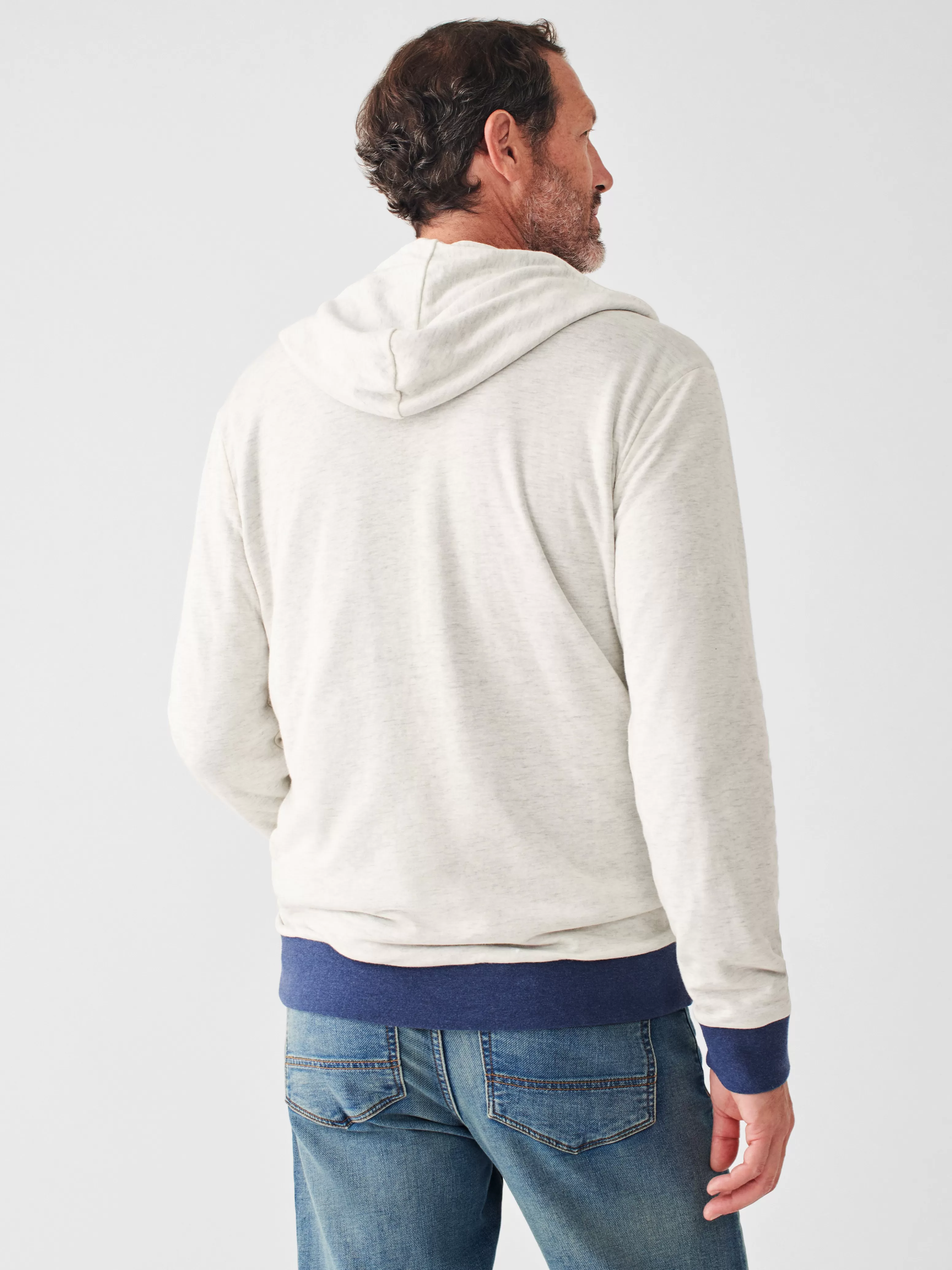 Cloud Cotton Reversible Zip Hoodie - | Faherty Brand Shop