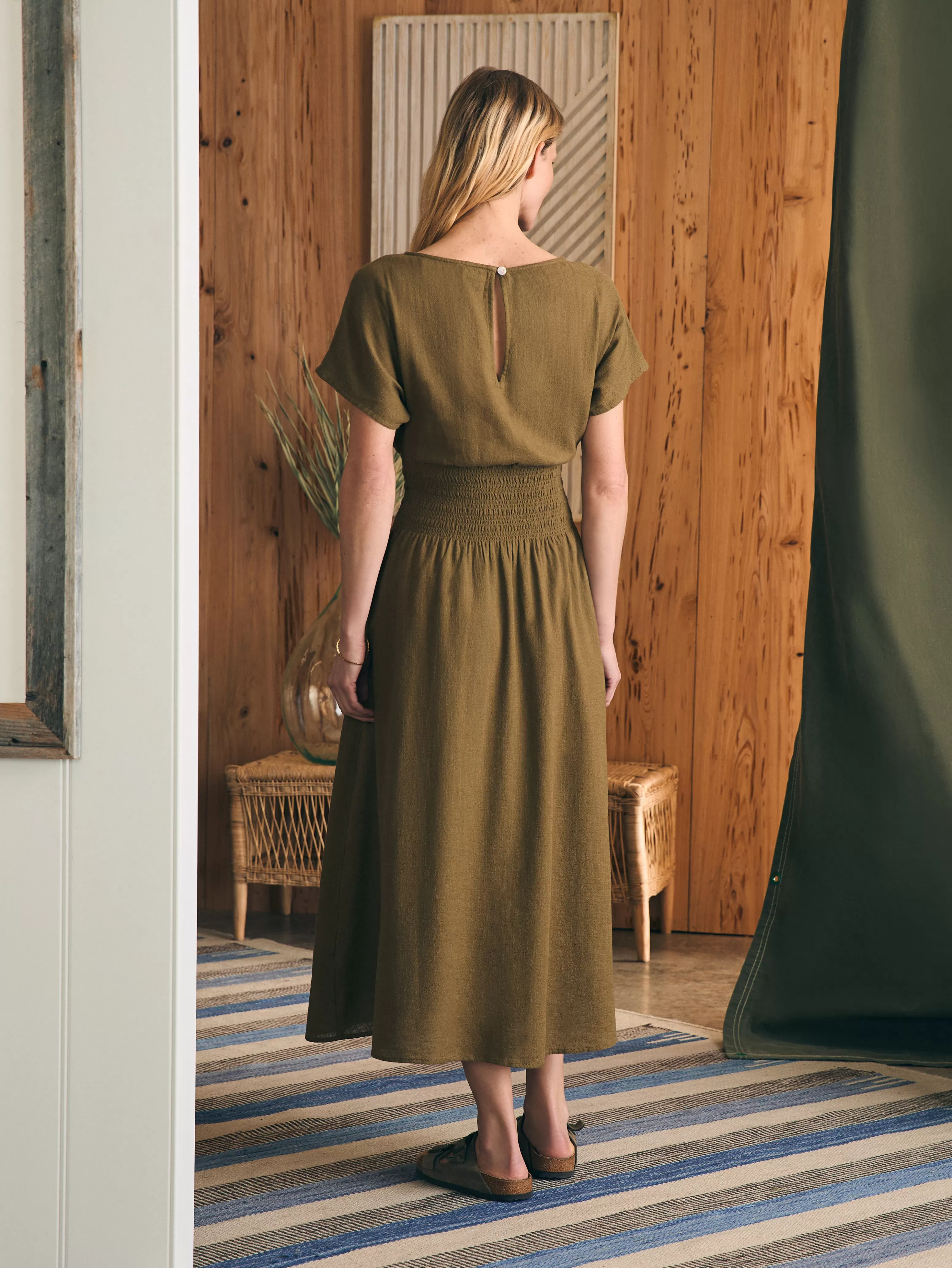 Coast To Coast Midi Dress - | Faherty Brand Flash Sale