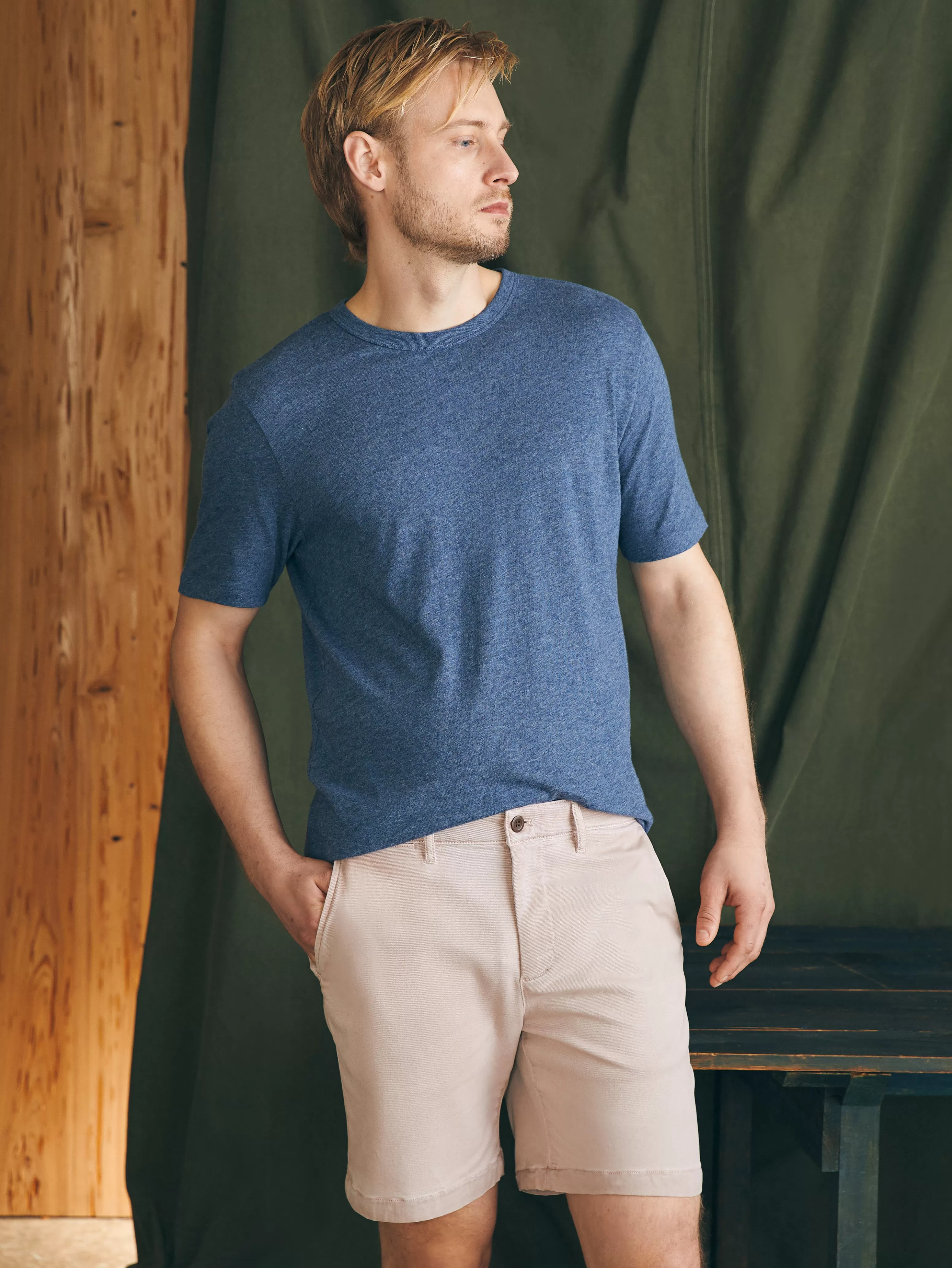 Coastline Stretch Chino Short (8" Inseam) - | Faherty Brand Online