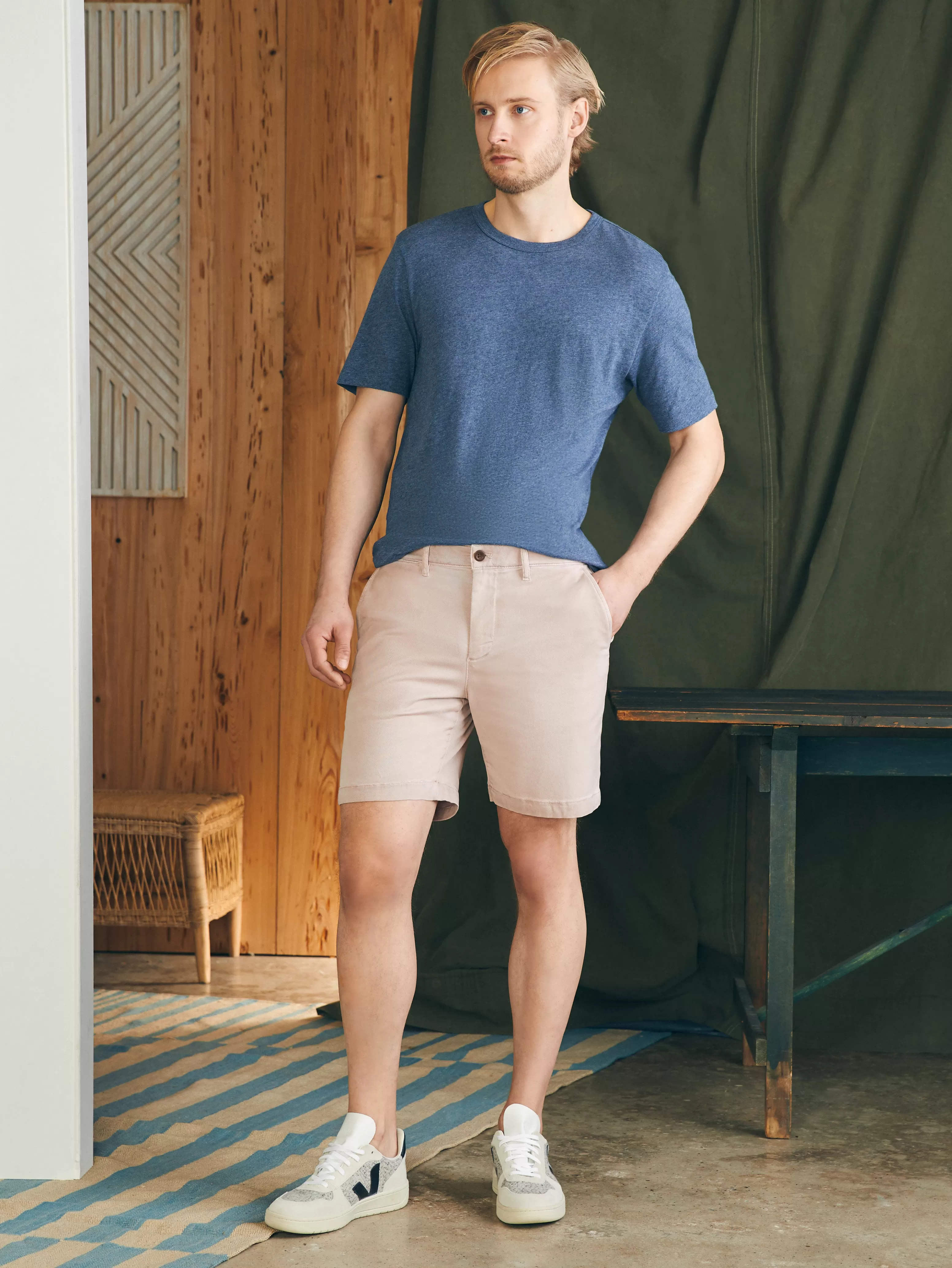 Coastline Stretch Chino Short (8" Inseam) - | Faherty Brand Online