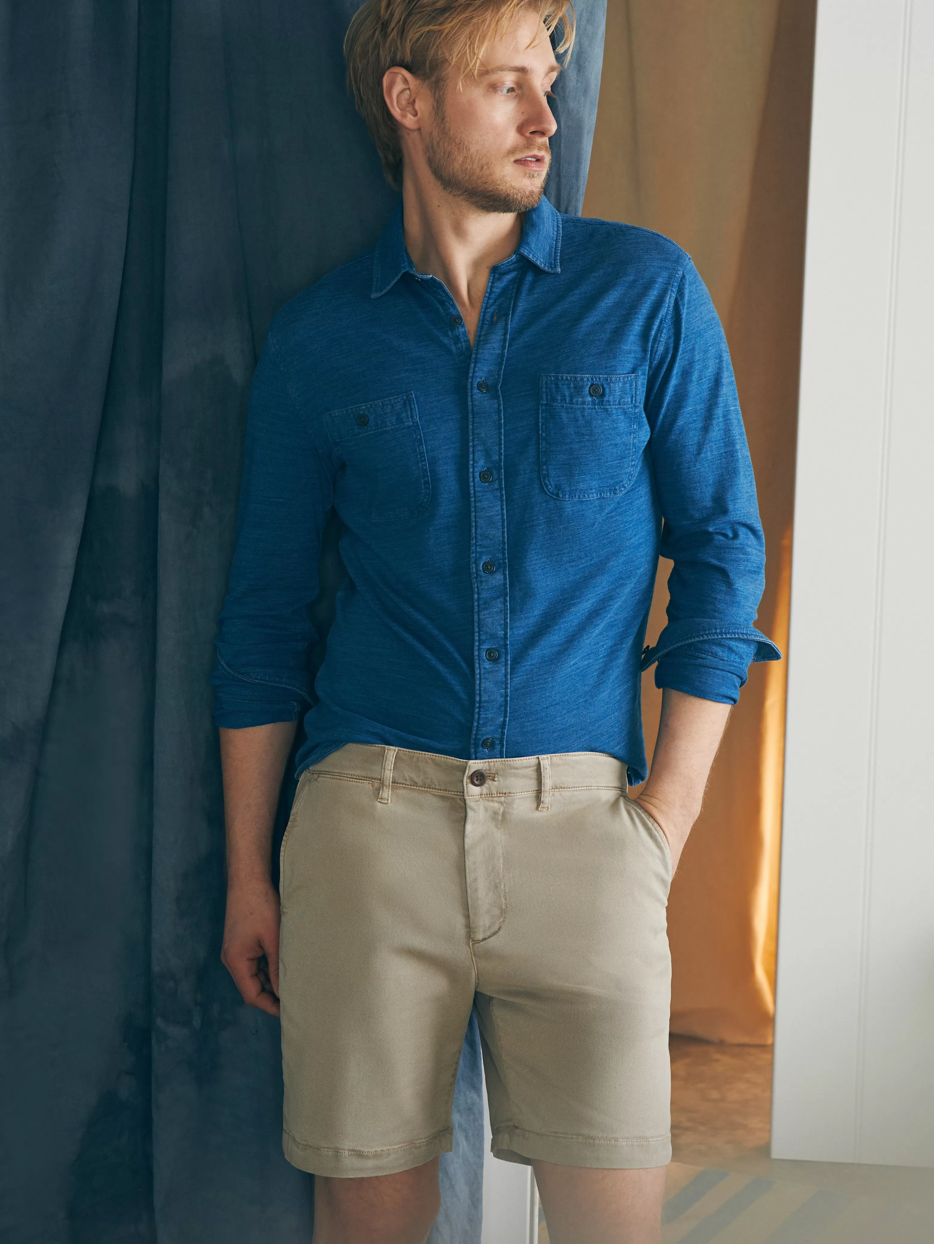 Coastline Stretch Chino Short (8" Inseam) - | Faherty Brand Flash Sale