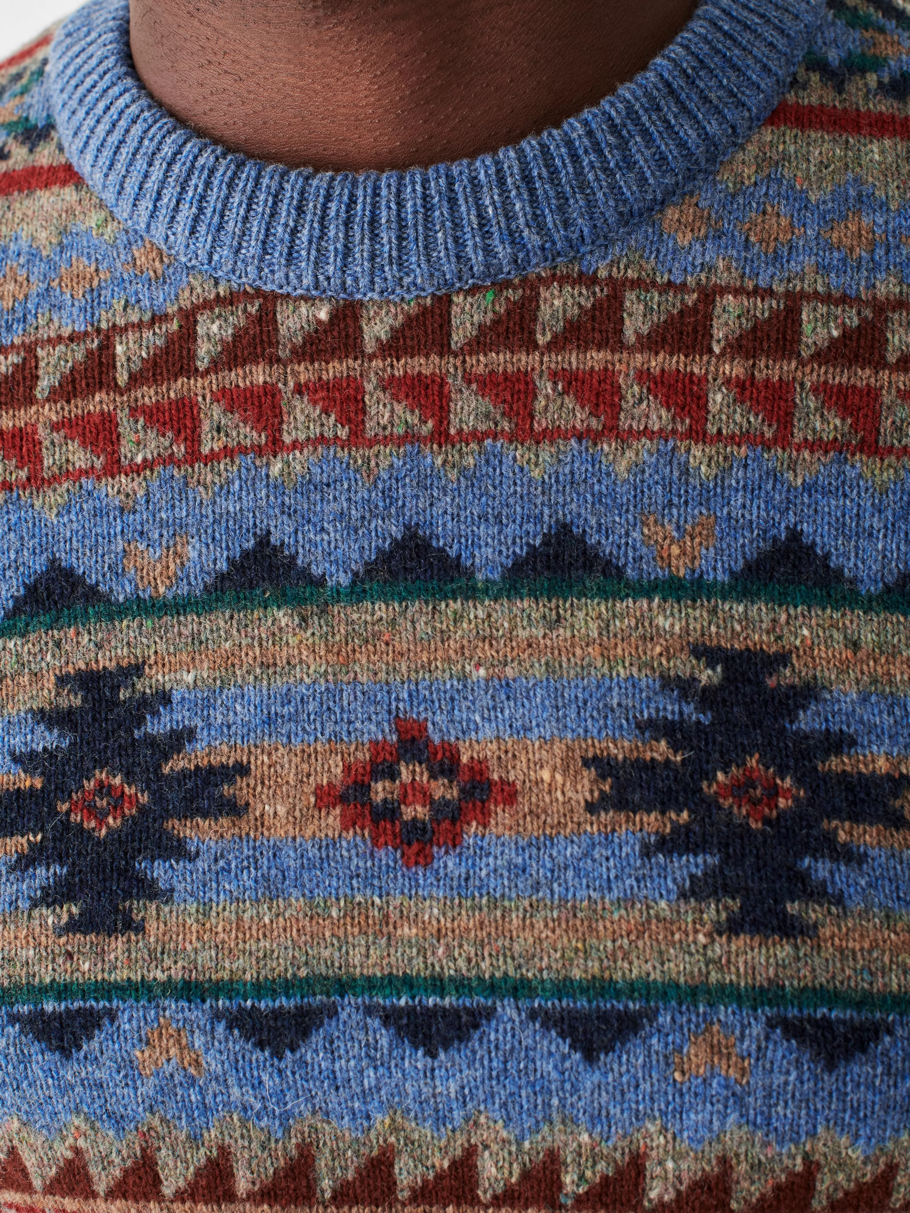 Doug Good Feather Fair Isle Sweater - | Faherty Brand Hot