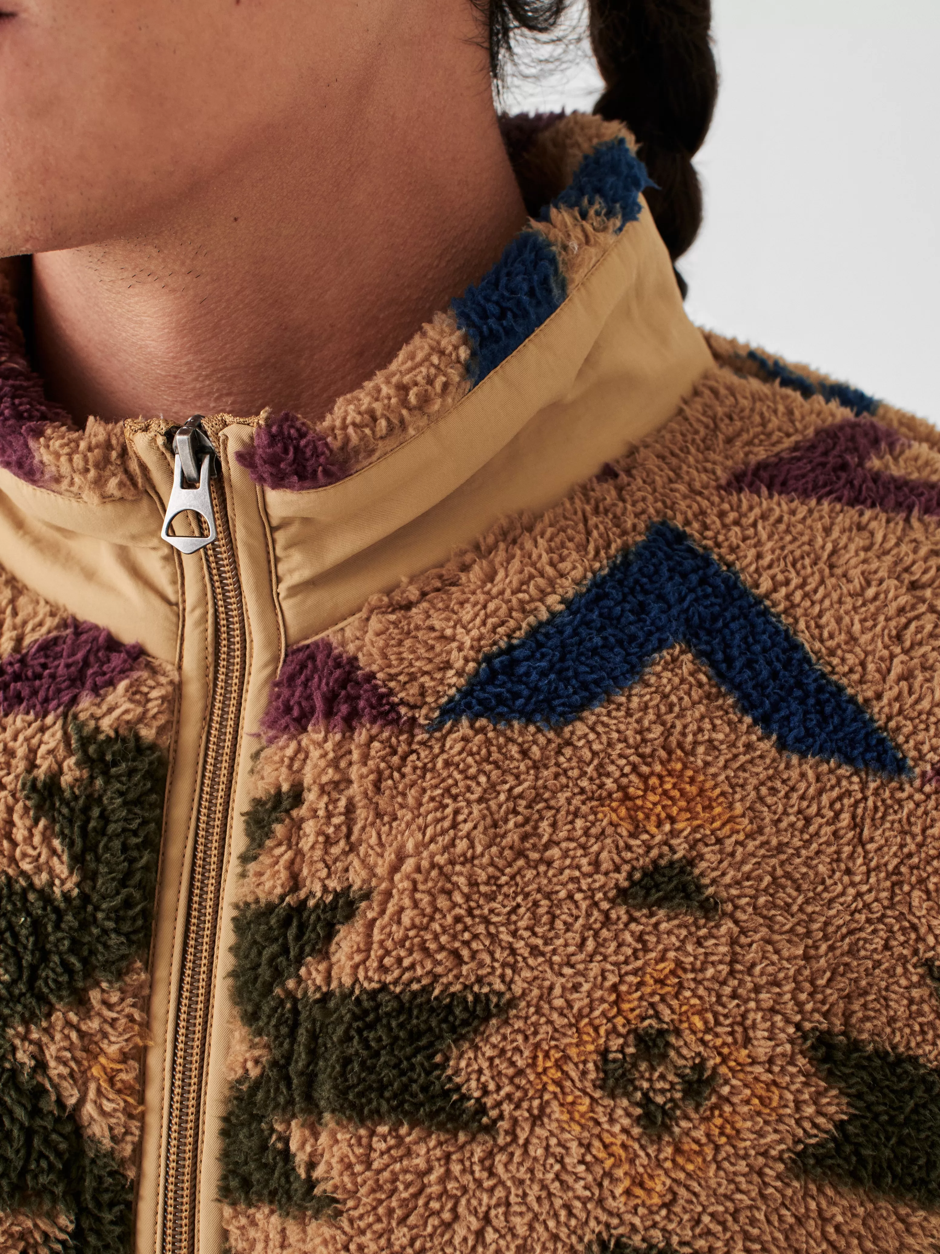 Doug Good Feather High Pile Fleece Full Zip - | Faherty Brand Clearance