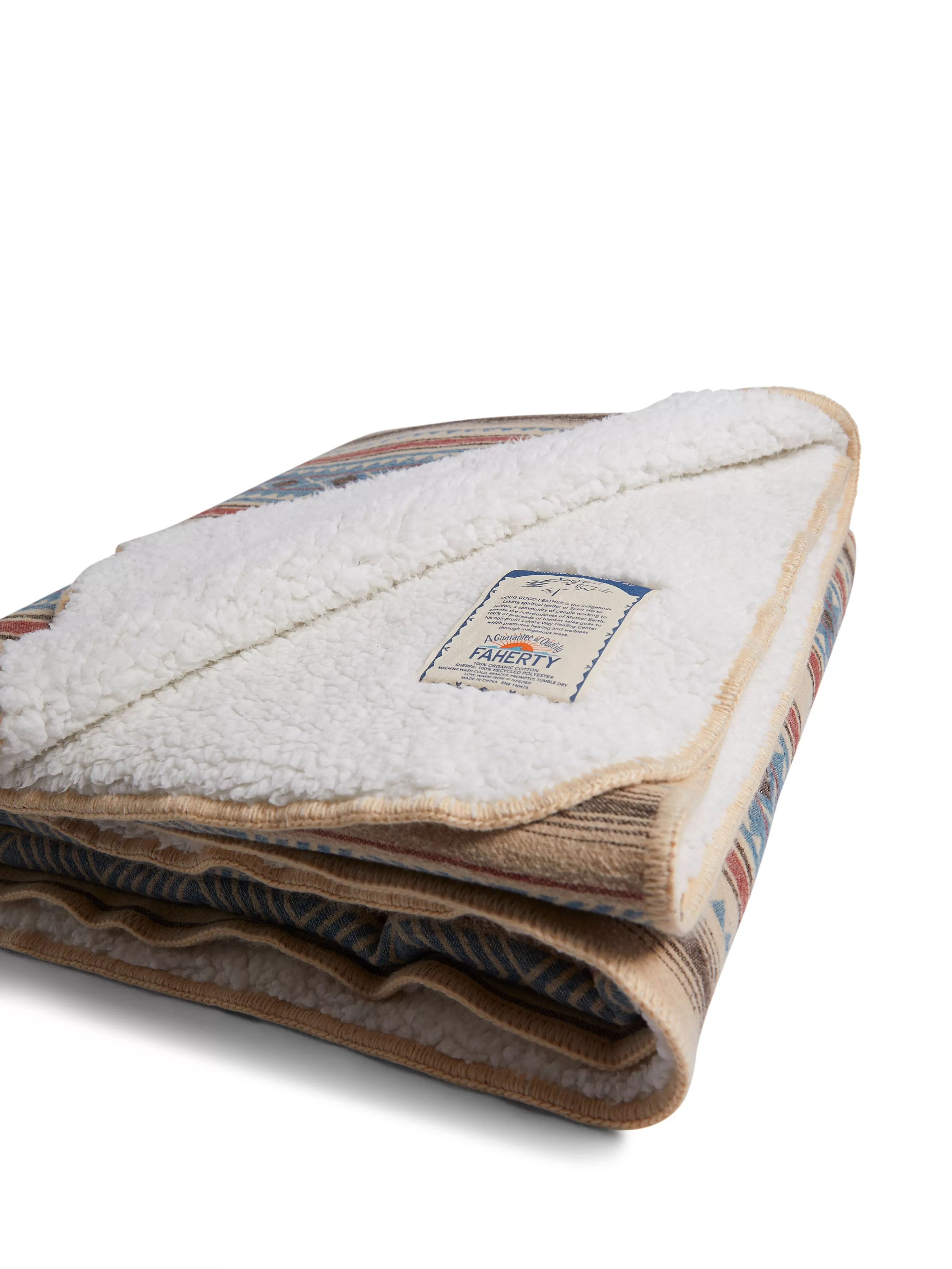 Doug Good Feather Recycled High Pile Fleece Blanket - | Faherty Brand Sale