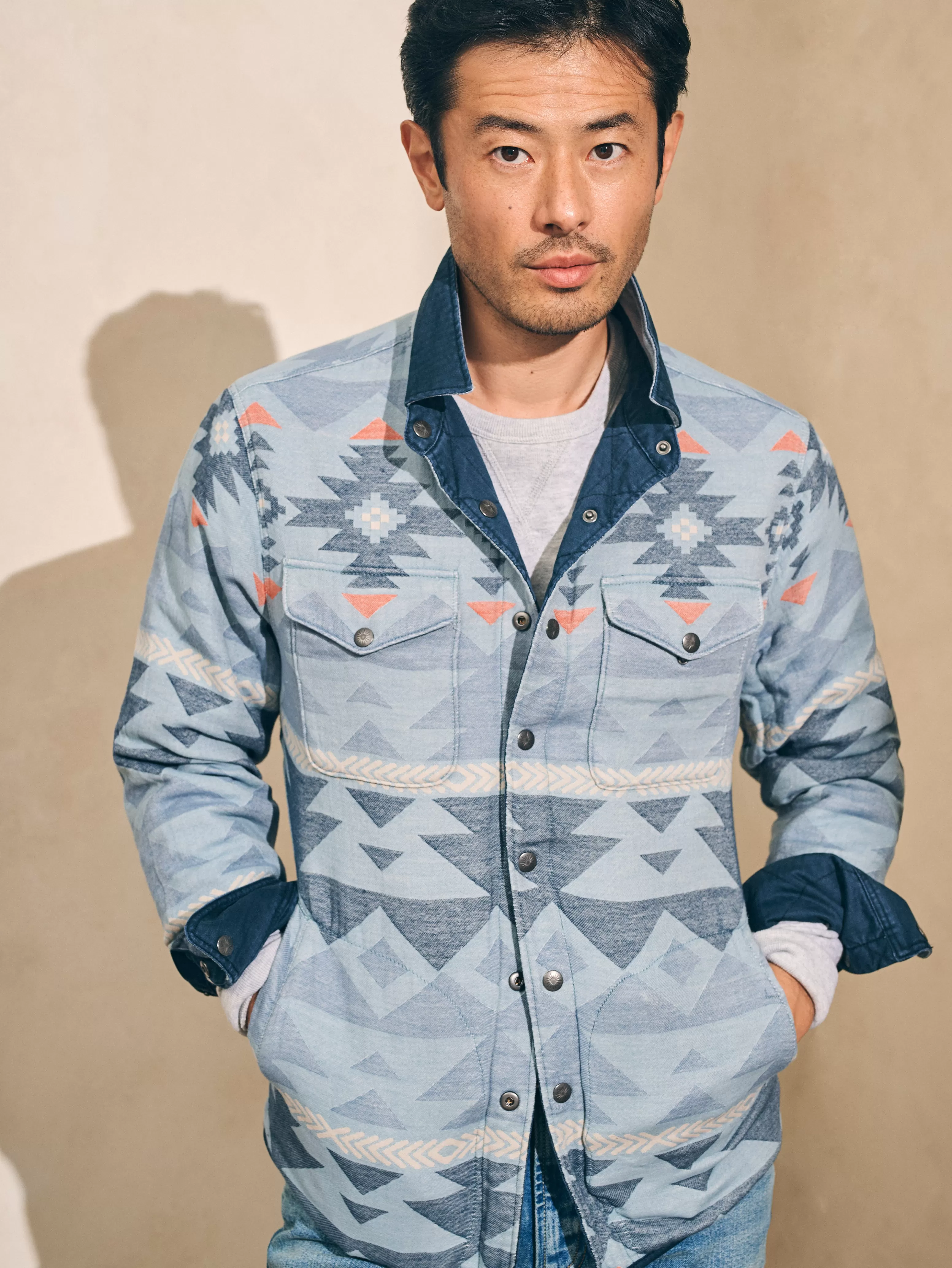 Doug Good Feather Reversible Bondi Jacket - | Faherty Brand Flash Sale
