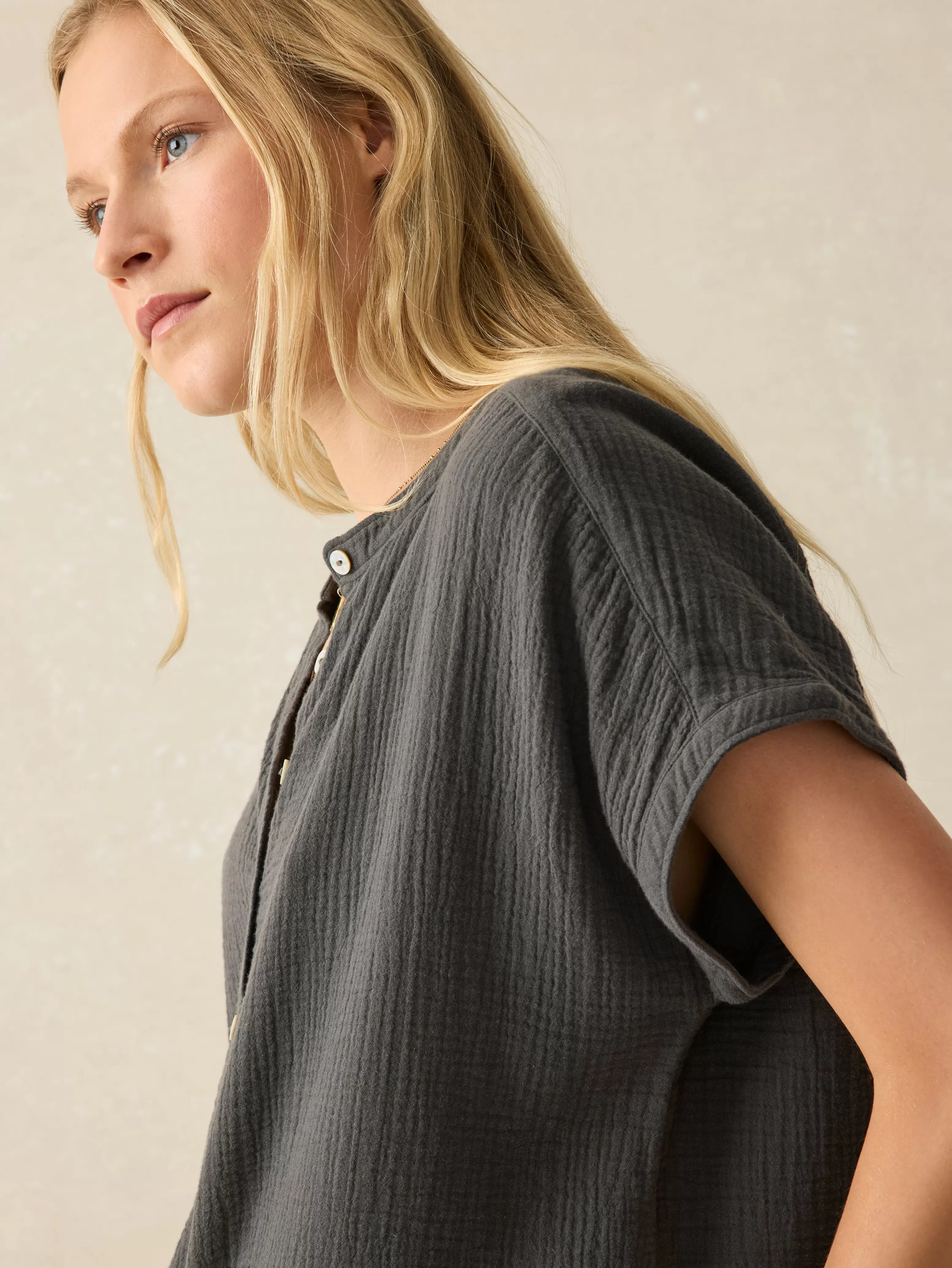 Dream Cotton Gauze Desmond Top - | Faherty Brand Online