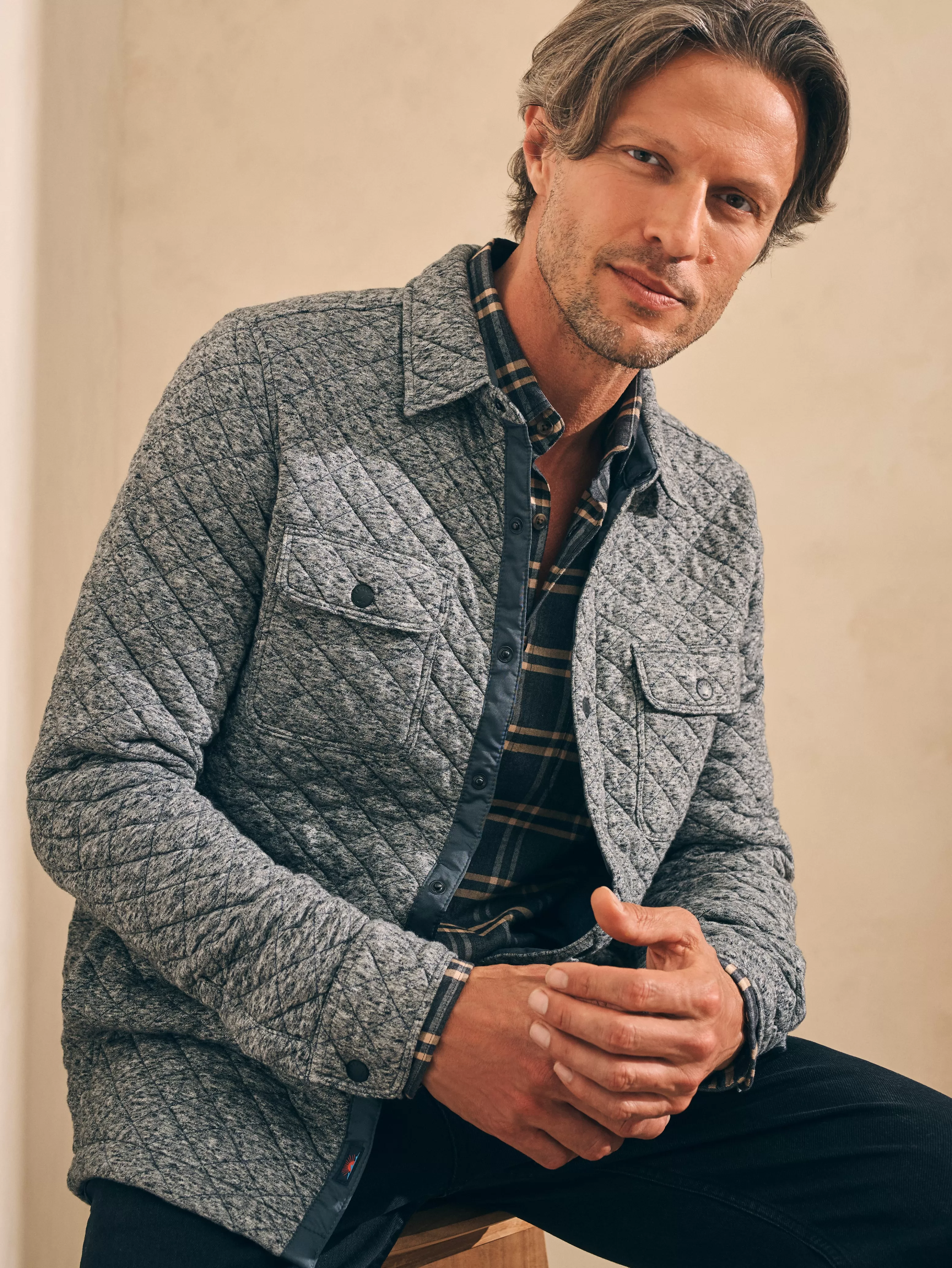 Epic Quilted Fleece CPO - | Faherty Brand New