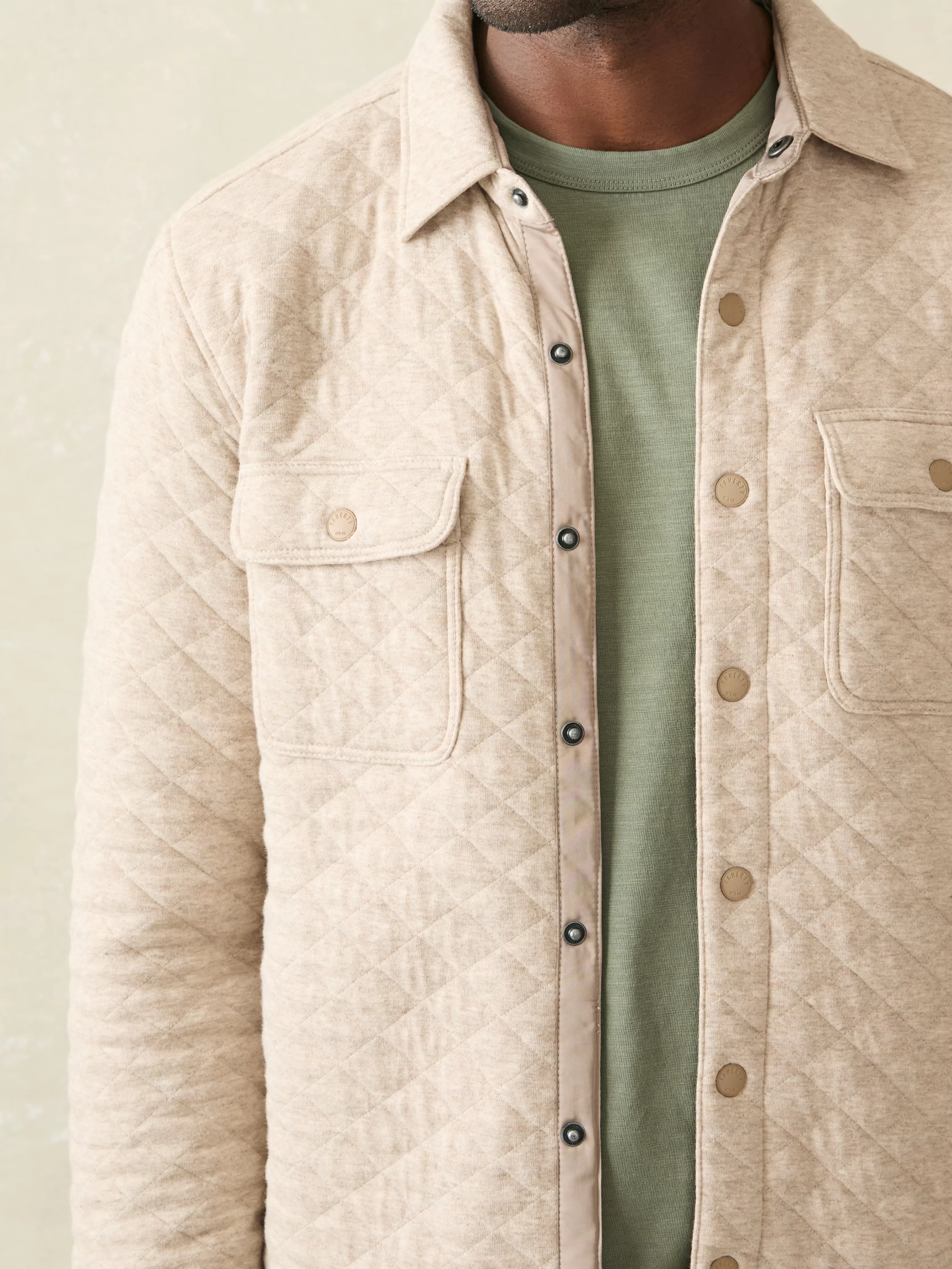 Epic Quilted Fleece CPO (Tall) - | Faherty Brand Cheap