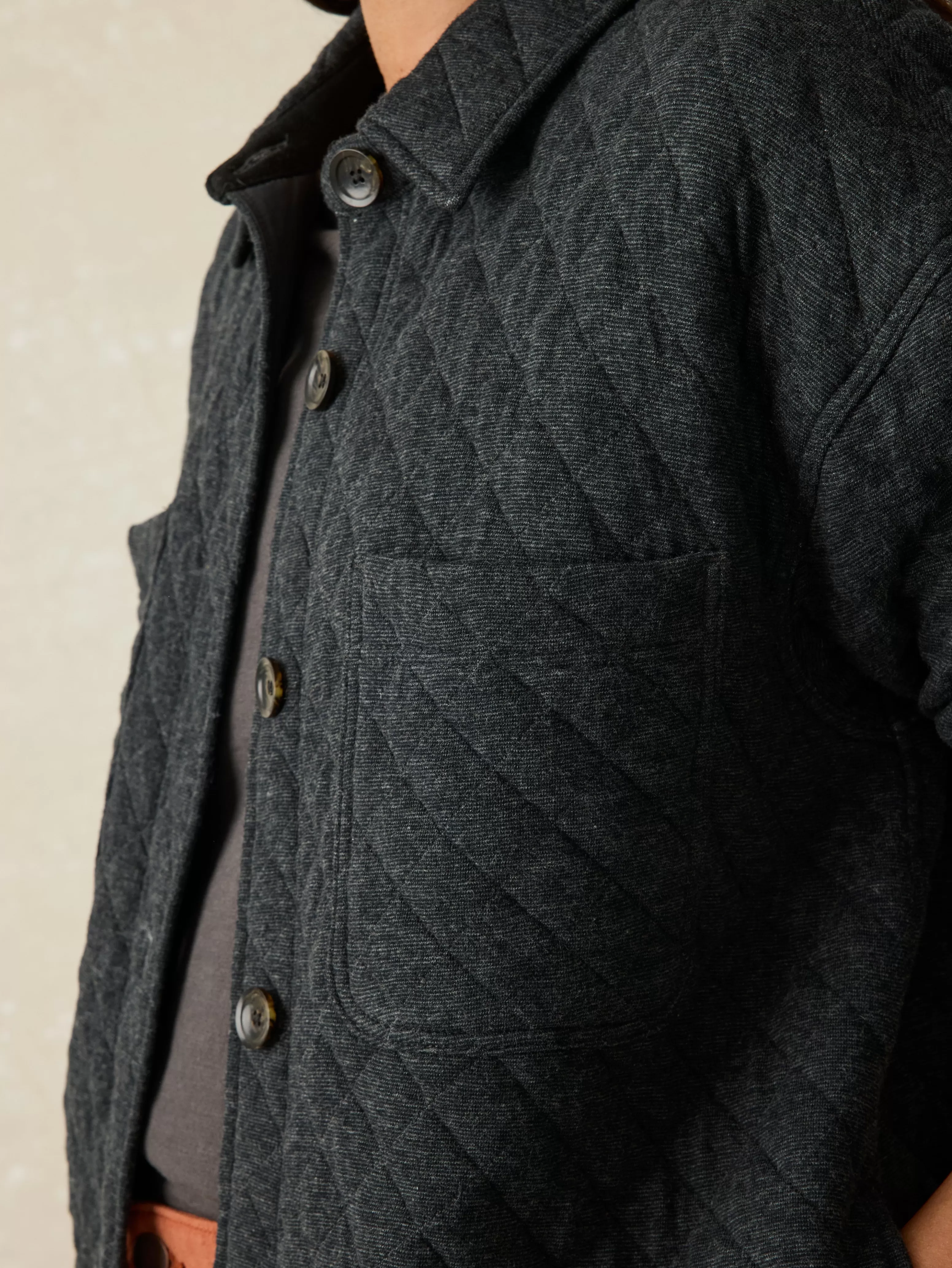 Epic Quilted Fleece Shirt Jacket - | Faherty Brand Flash Sale