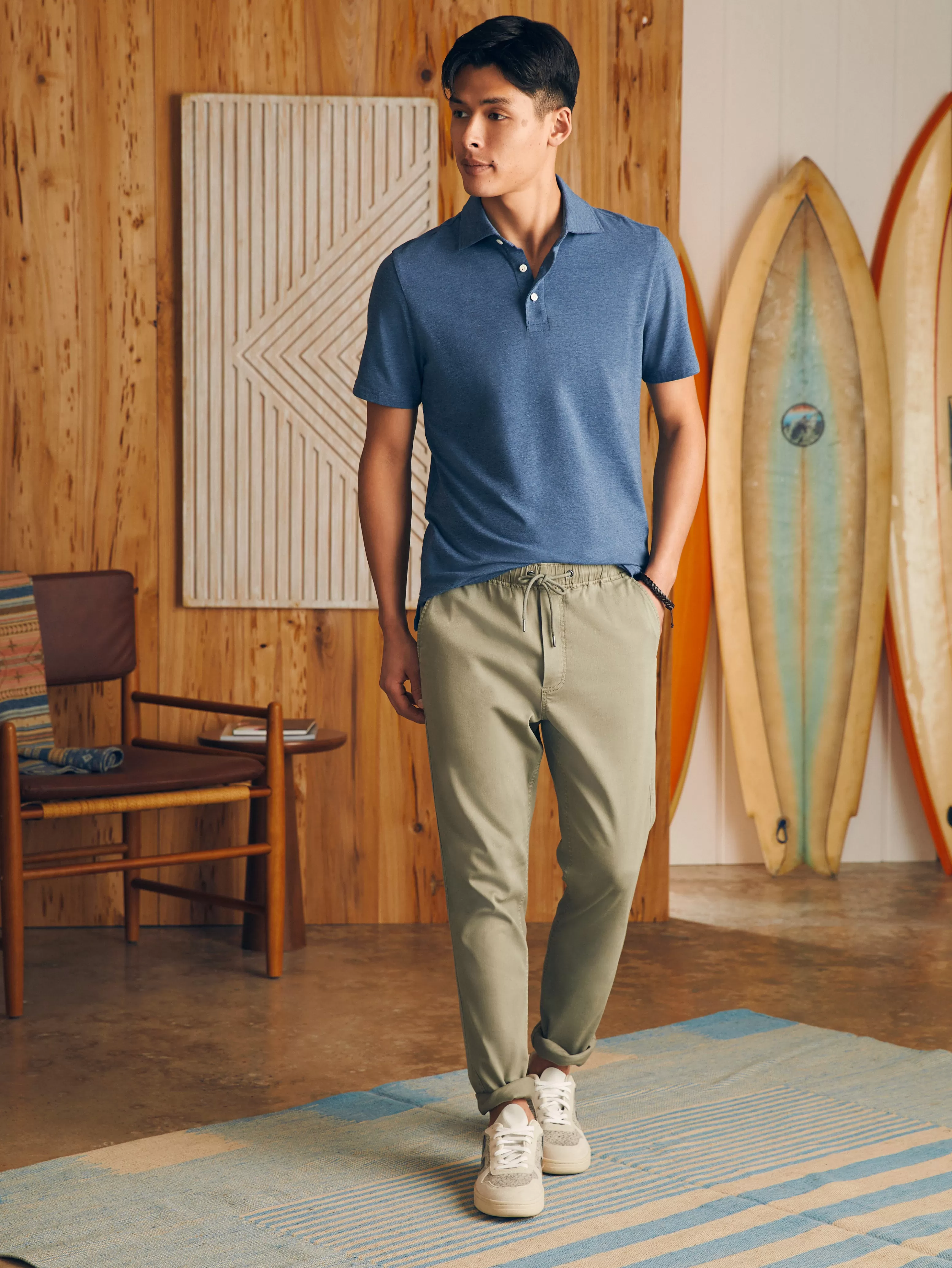 Essential Drawstring Pant - | Faherty Brand Store