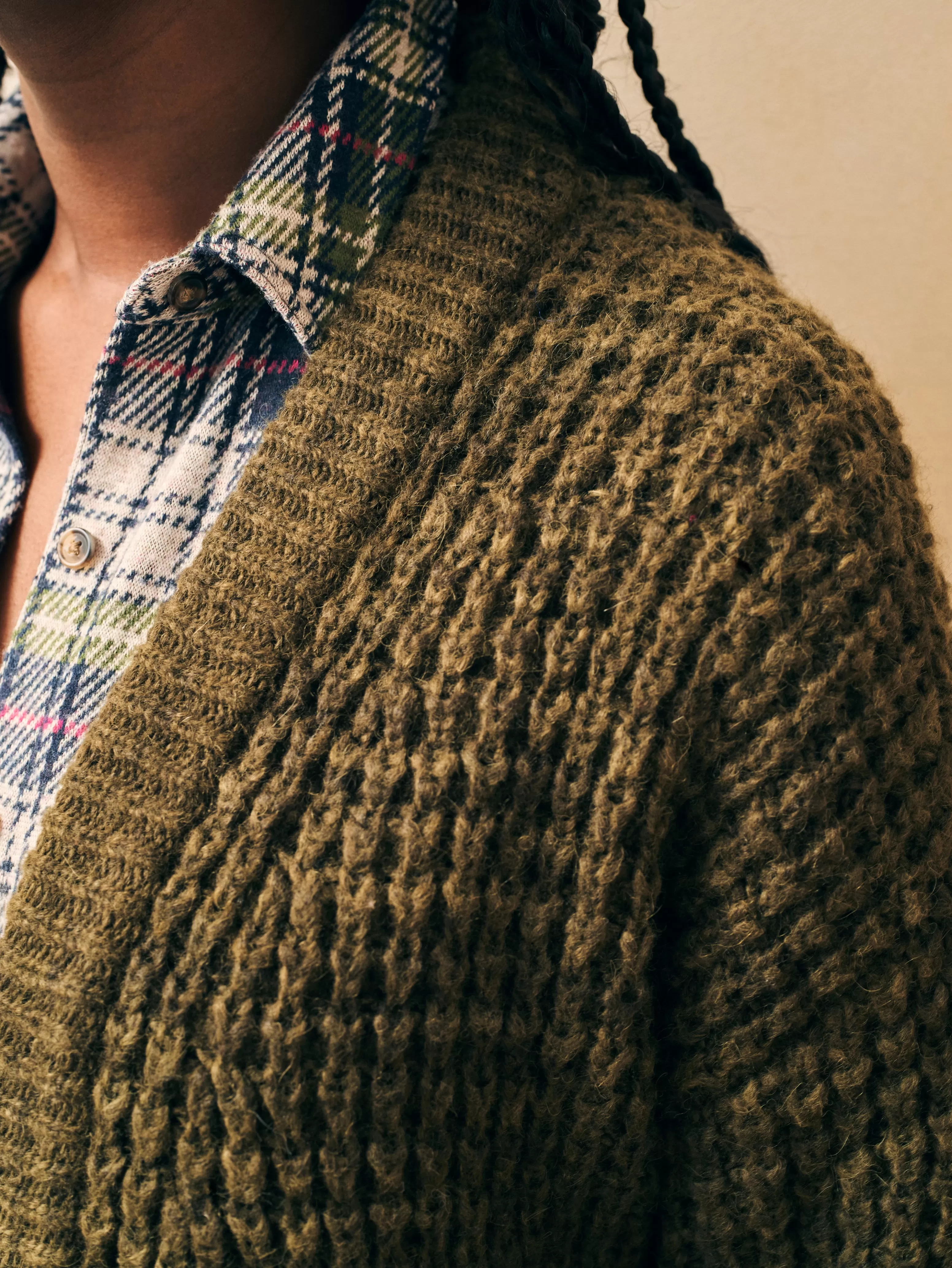 Frost Waffle Cardigan - | Faherty Brand Cheap