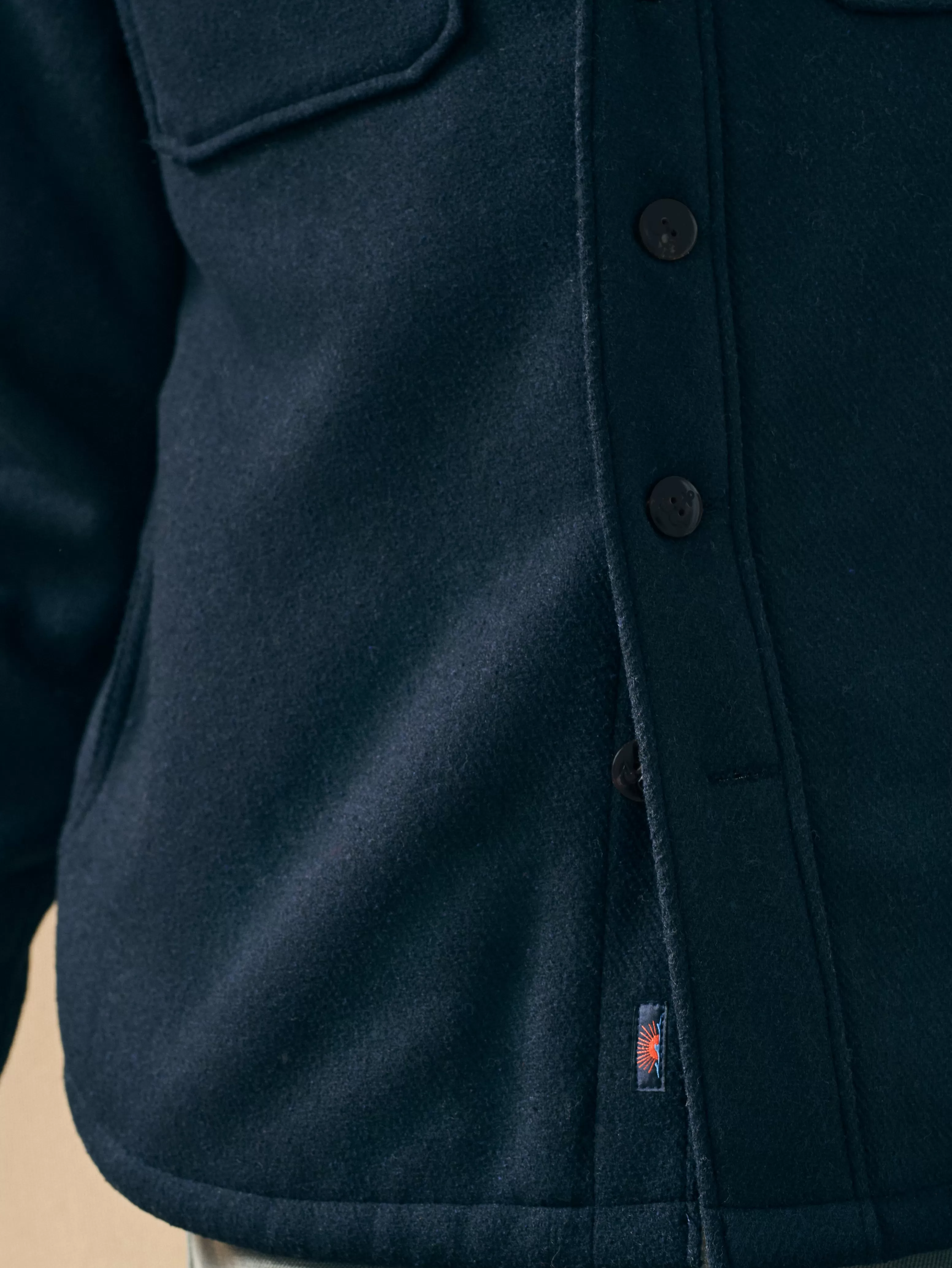 High Pile Fleece Lined Wool CPO - | Faherty Brand Online