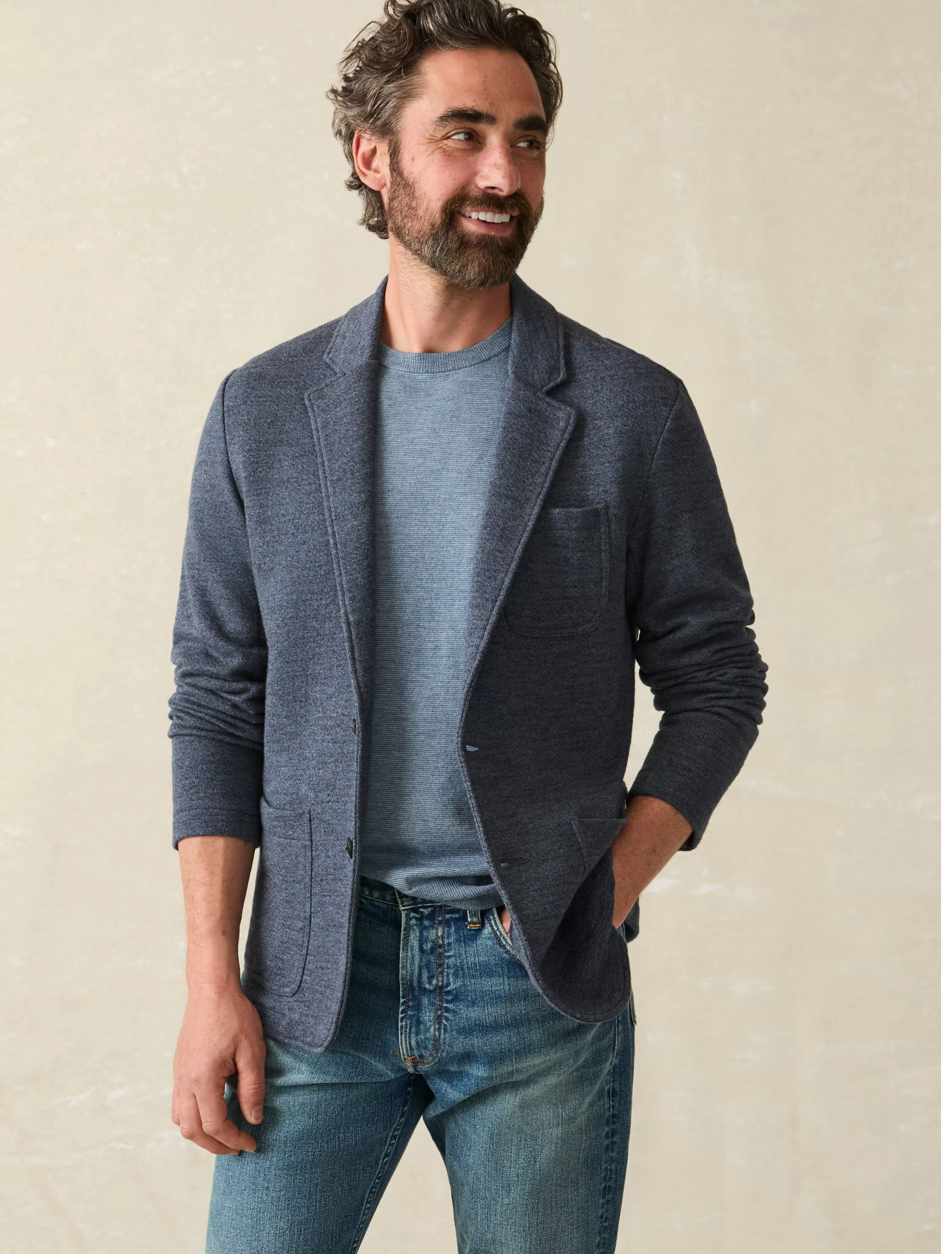 Inlet Knit Blazer - | Faherty Brand Cheap