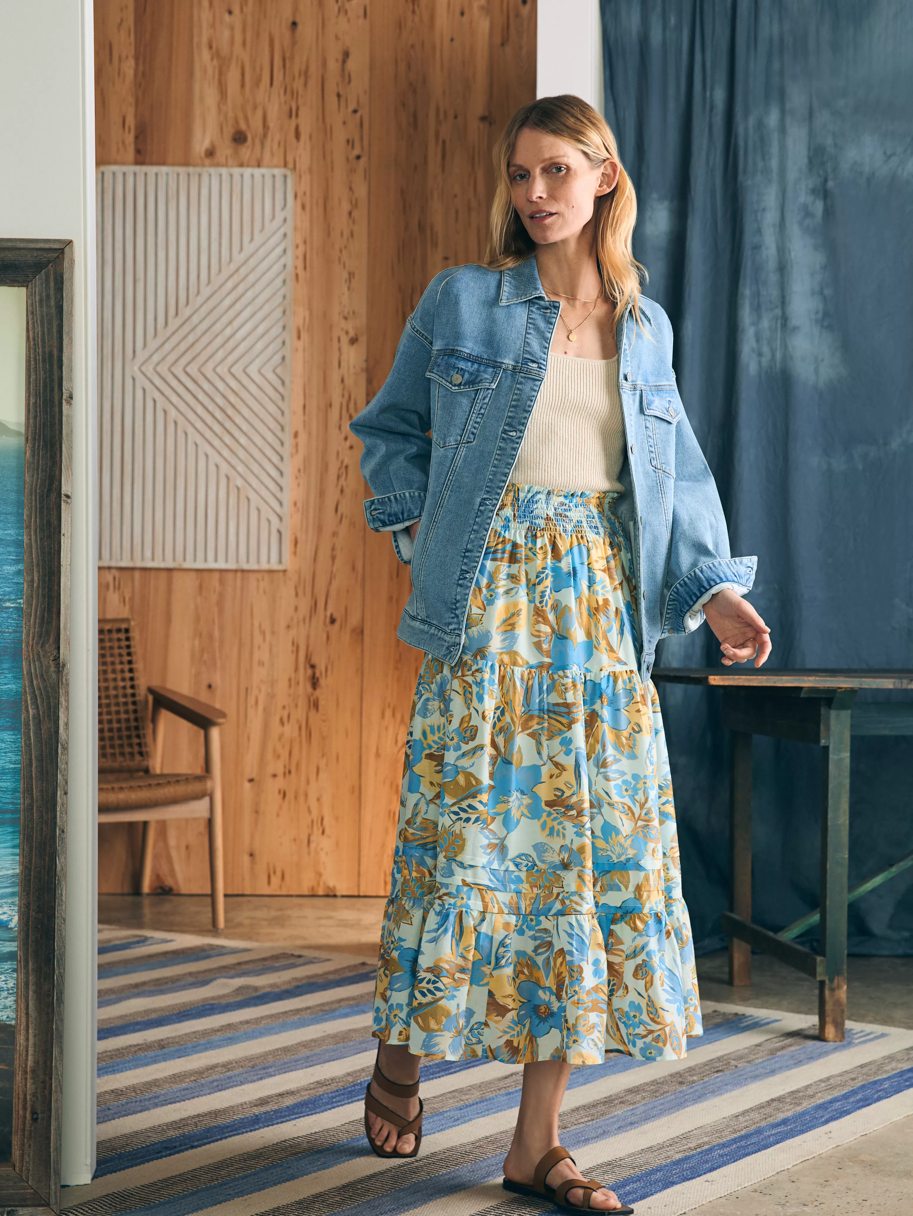 Ivy Skirt - | Faherty Brand Best Sale