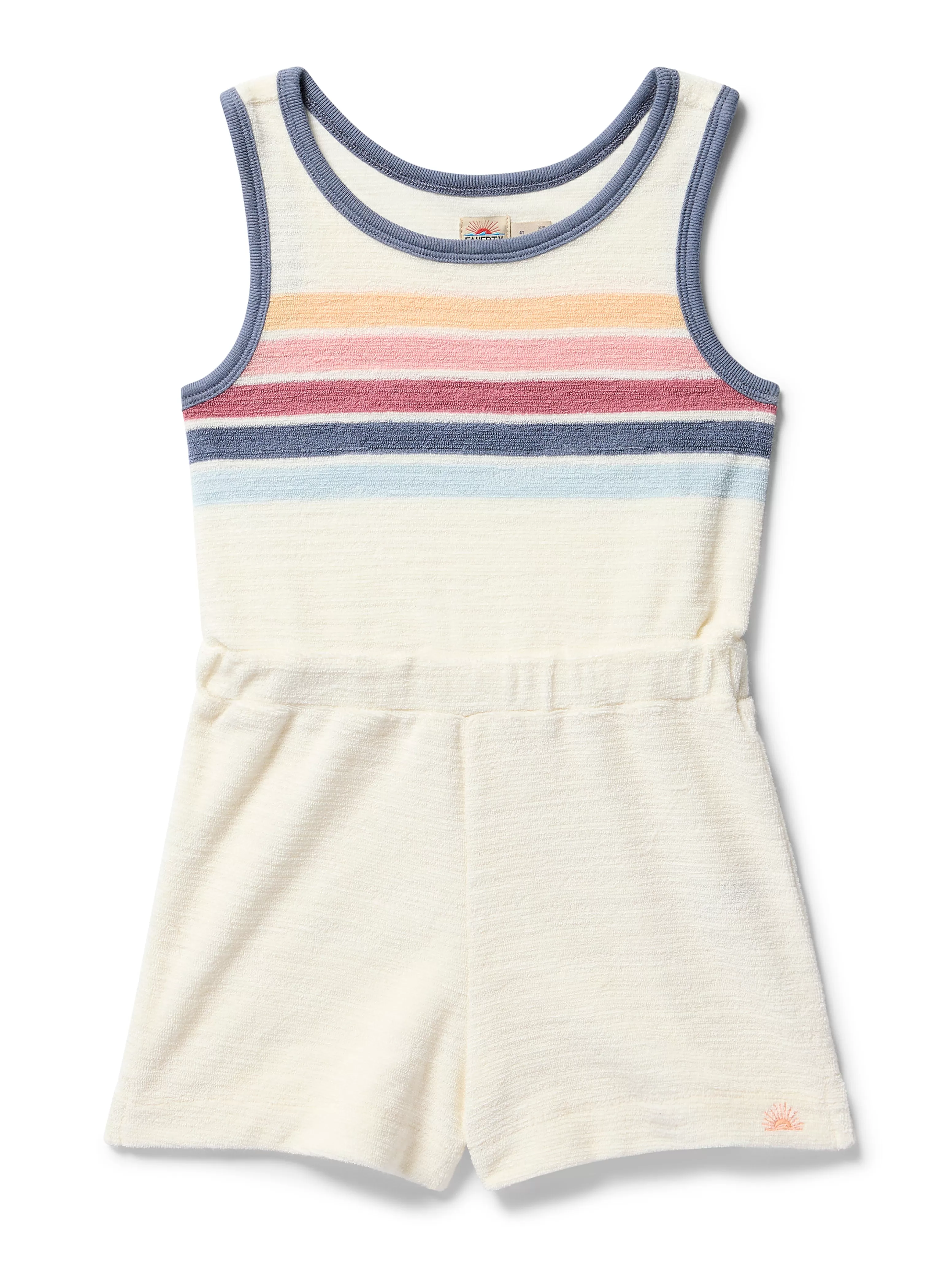 Kids Cabana Towel Terry Romper - | Faherty Brand Outlet