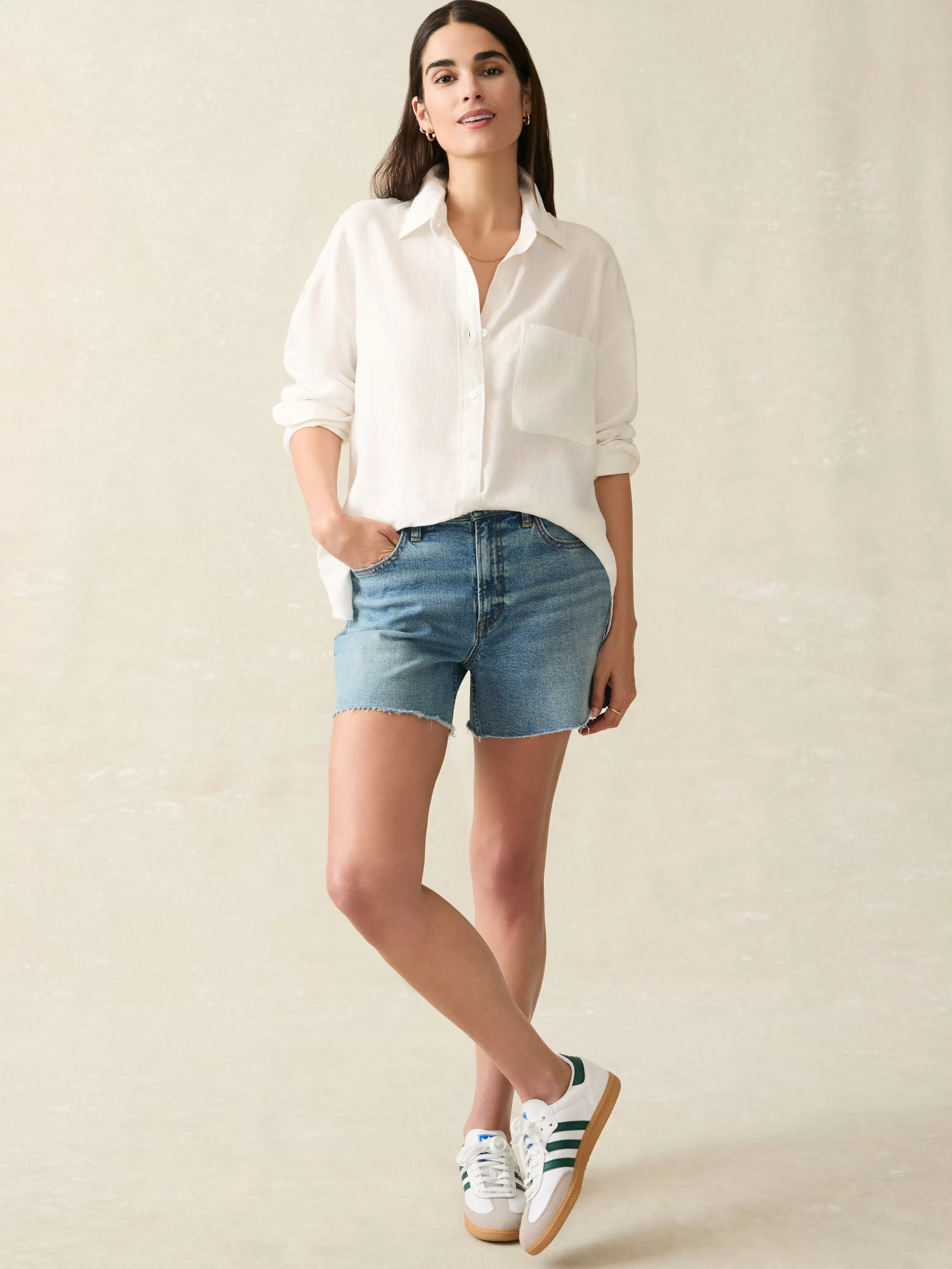 Laguna Linen Relaxed Shirt - | Faherty Brand Flash Sale