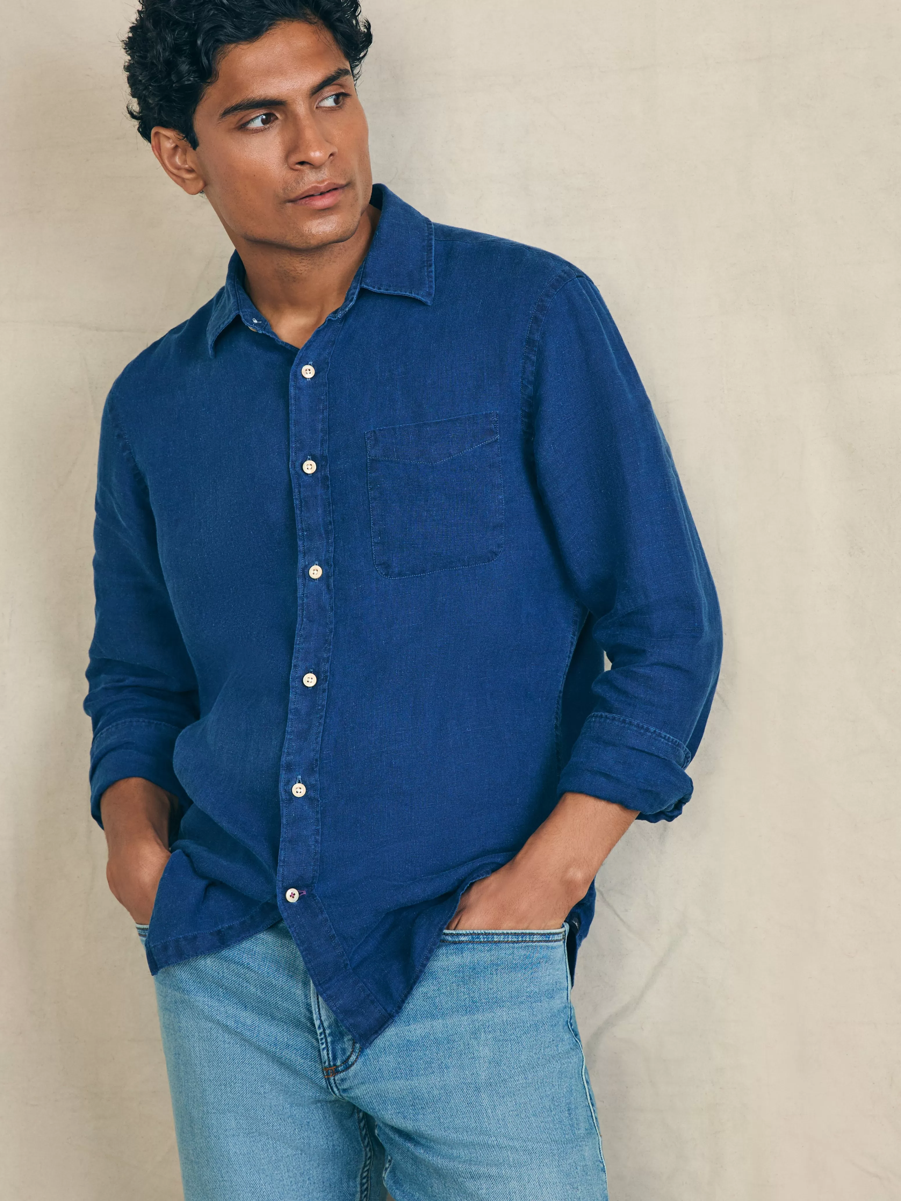 Laguna Linen Shirt - | Faherty Brand Flash Sale