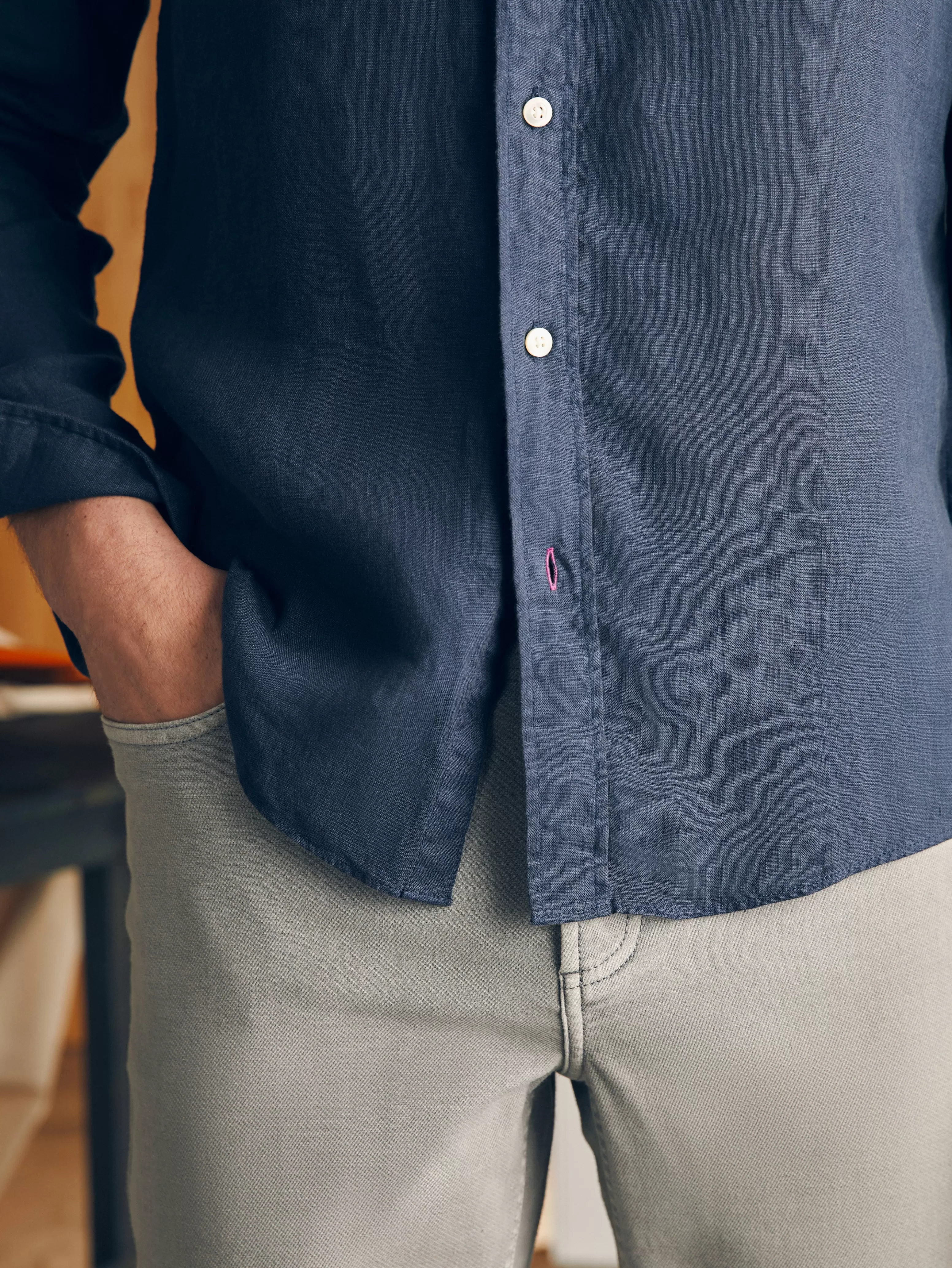 Laguna Linen Shirt - | Faherty Brand Discount