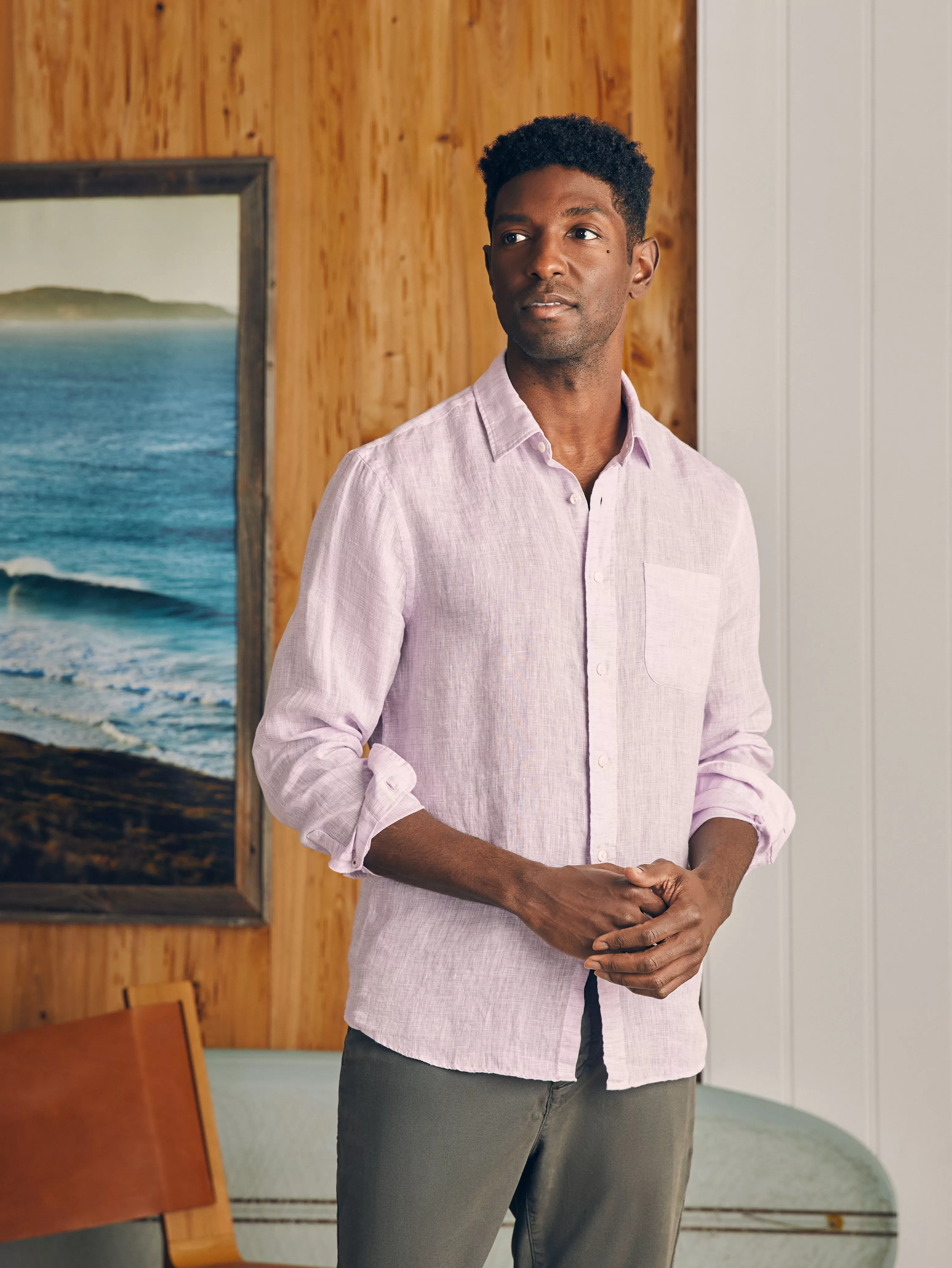 Laguna Linen Shirt (Tall) - | Faherty Brand Cheap