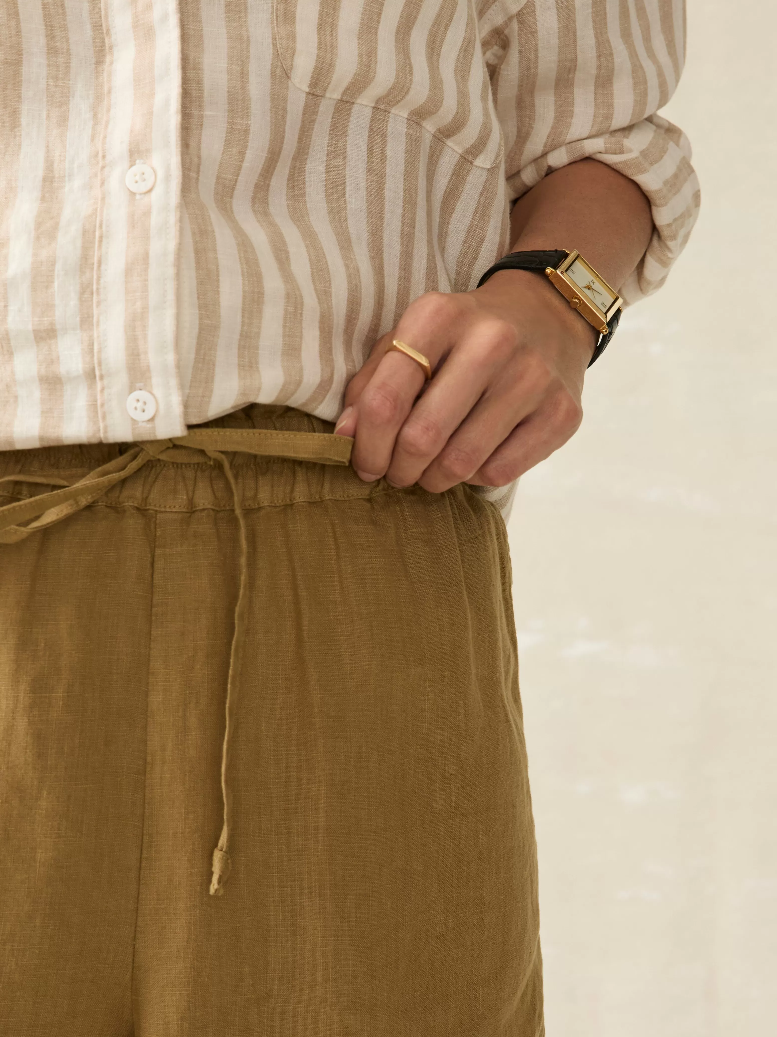 Laguna Linen Tie Waist Short - | Faherty Brand Cheap