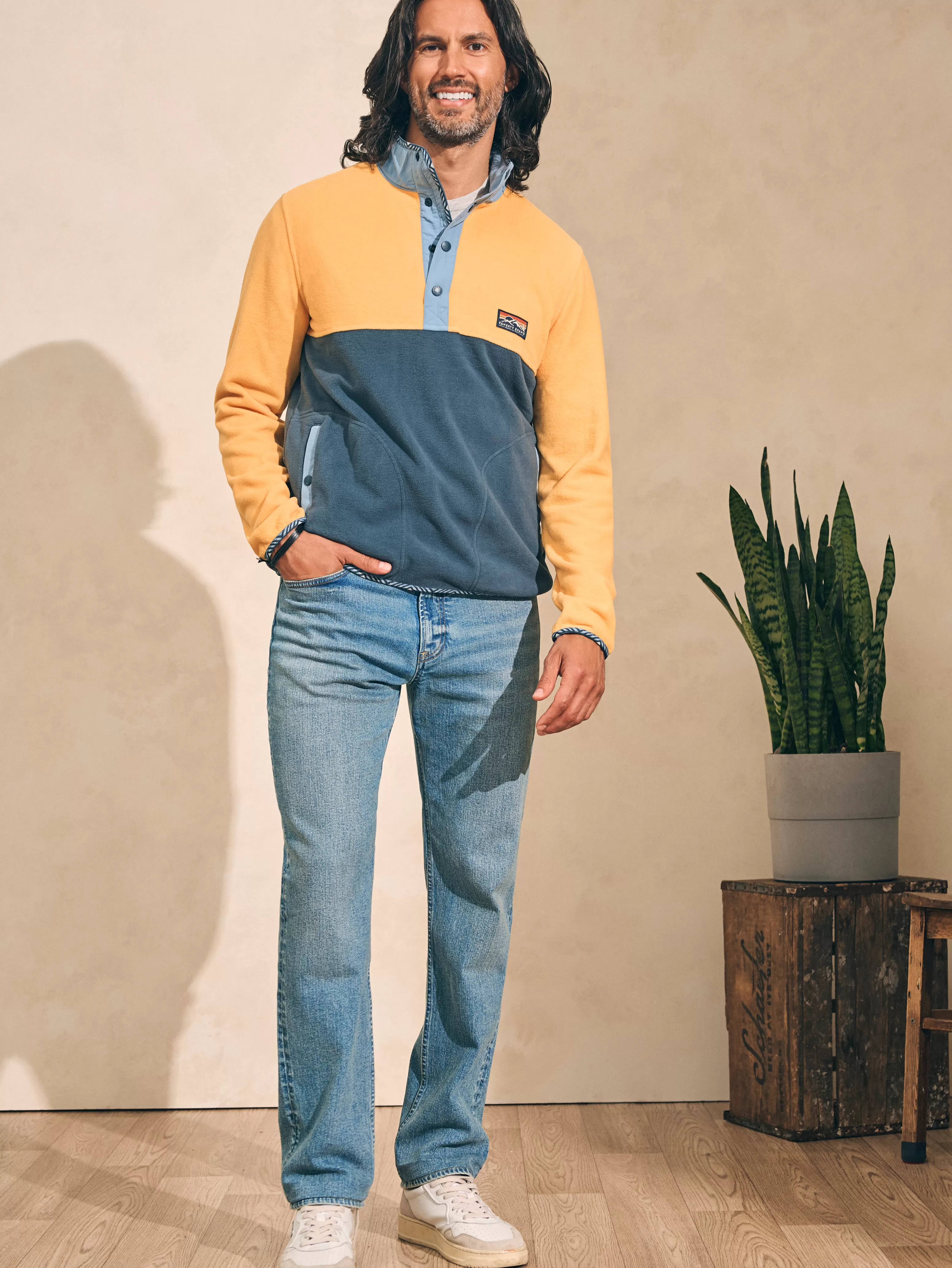 Low Pile Fleece Popover - | Faherty Brand Store