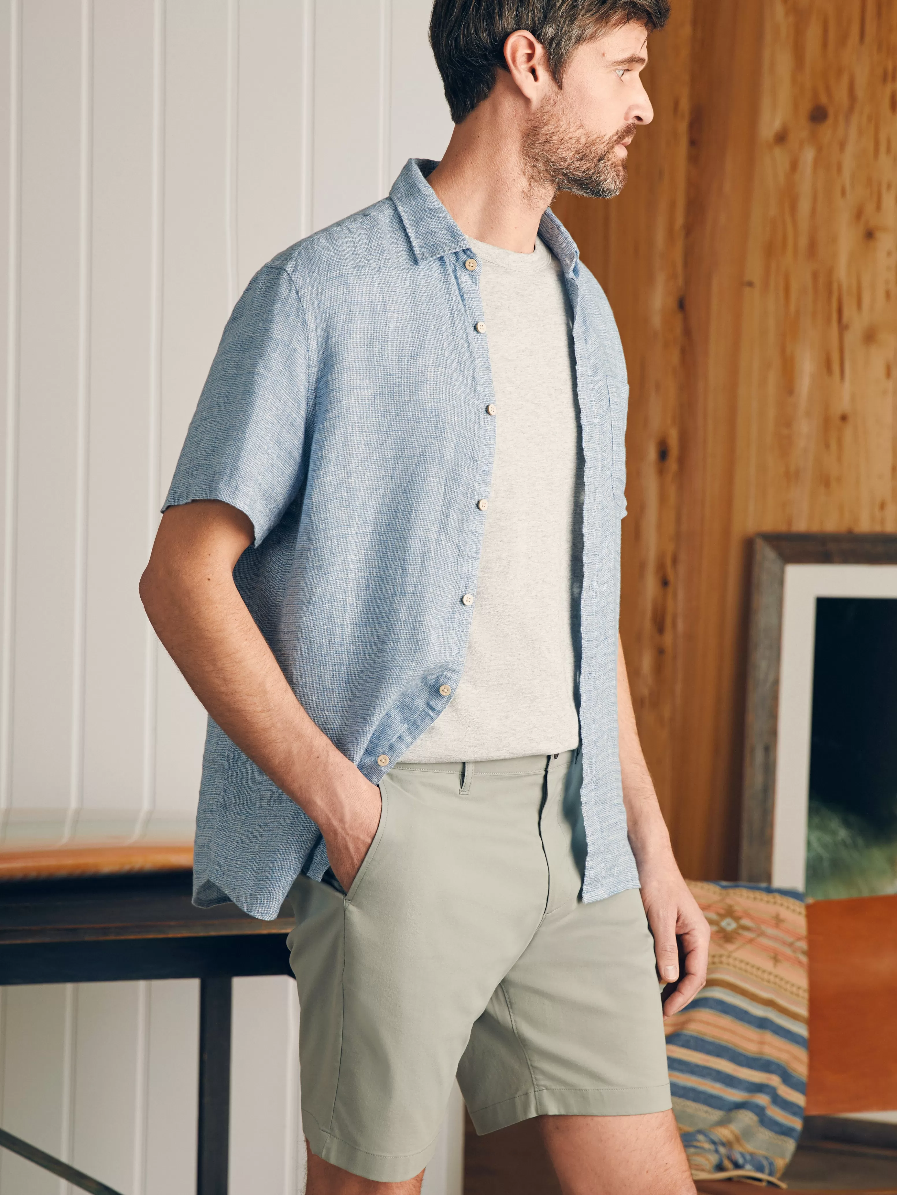 Movement™ Chino Short (8" Inseam) - | Faherty Brand Flash Sale