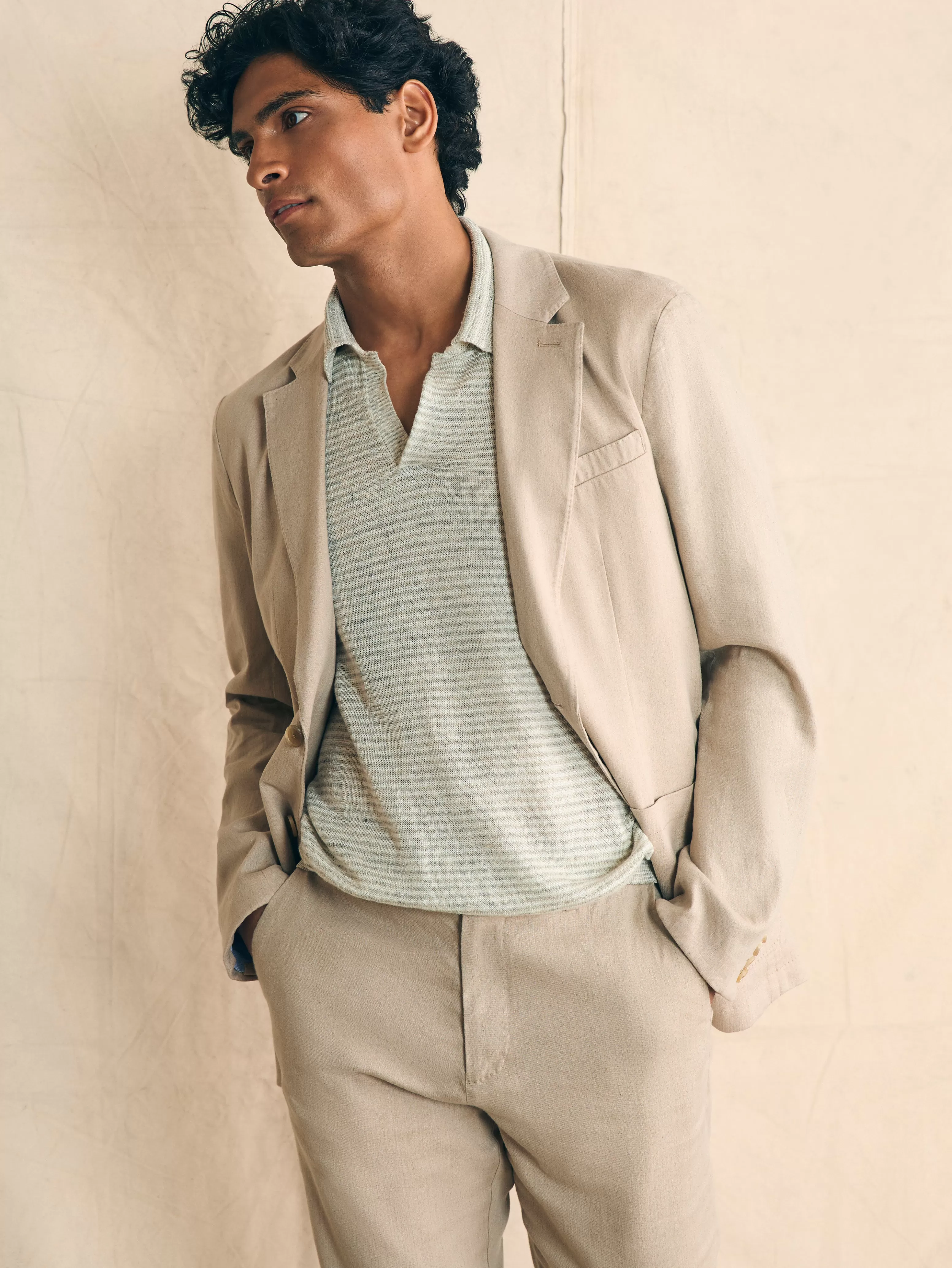 Movement™ Flex Linen Blazer - | Faherty Brand Fashion