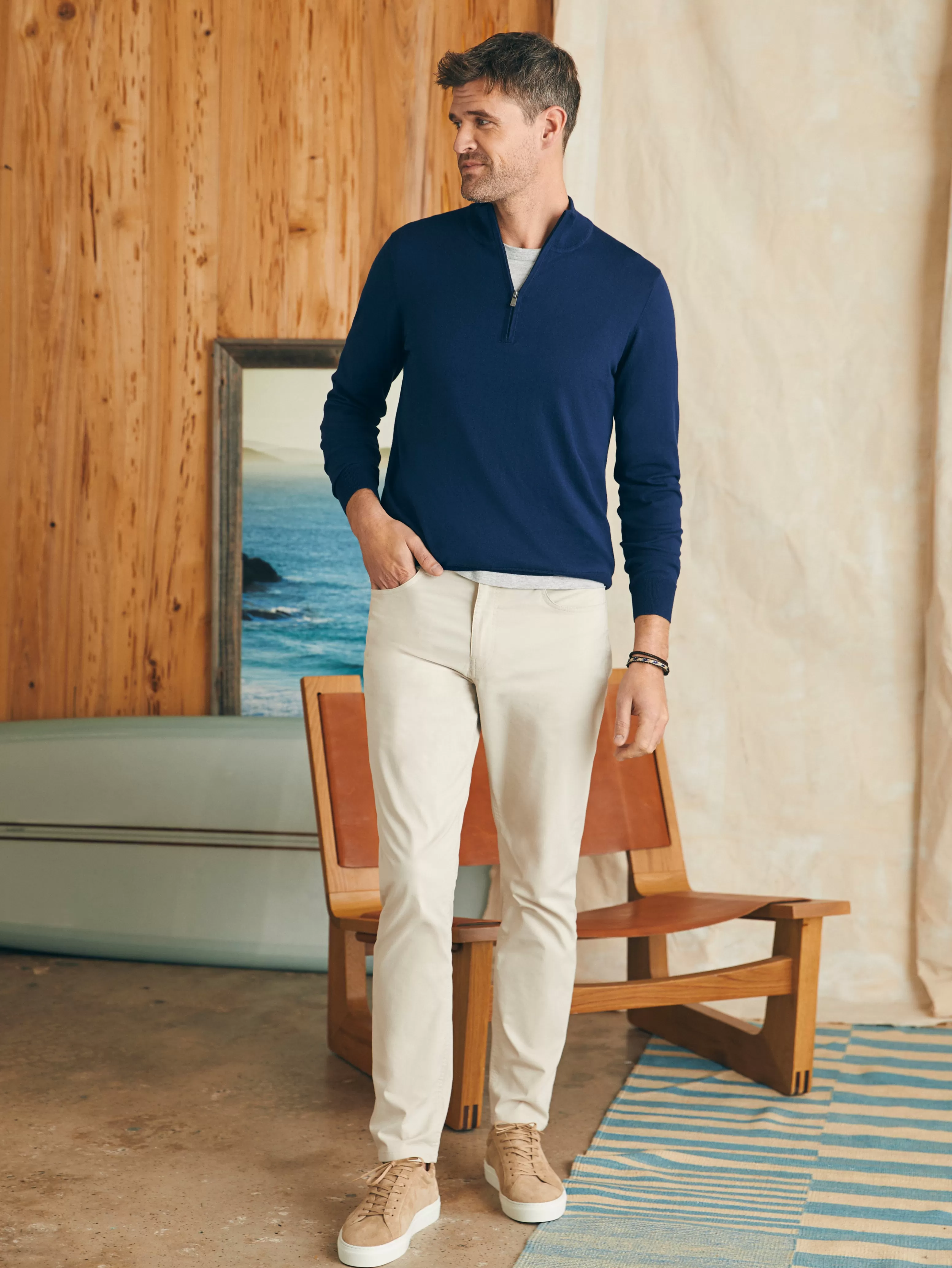 Movement™ Quarter Zip Sweater - | Faherty Brand Fashion