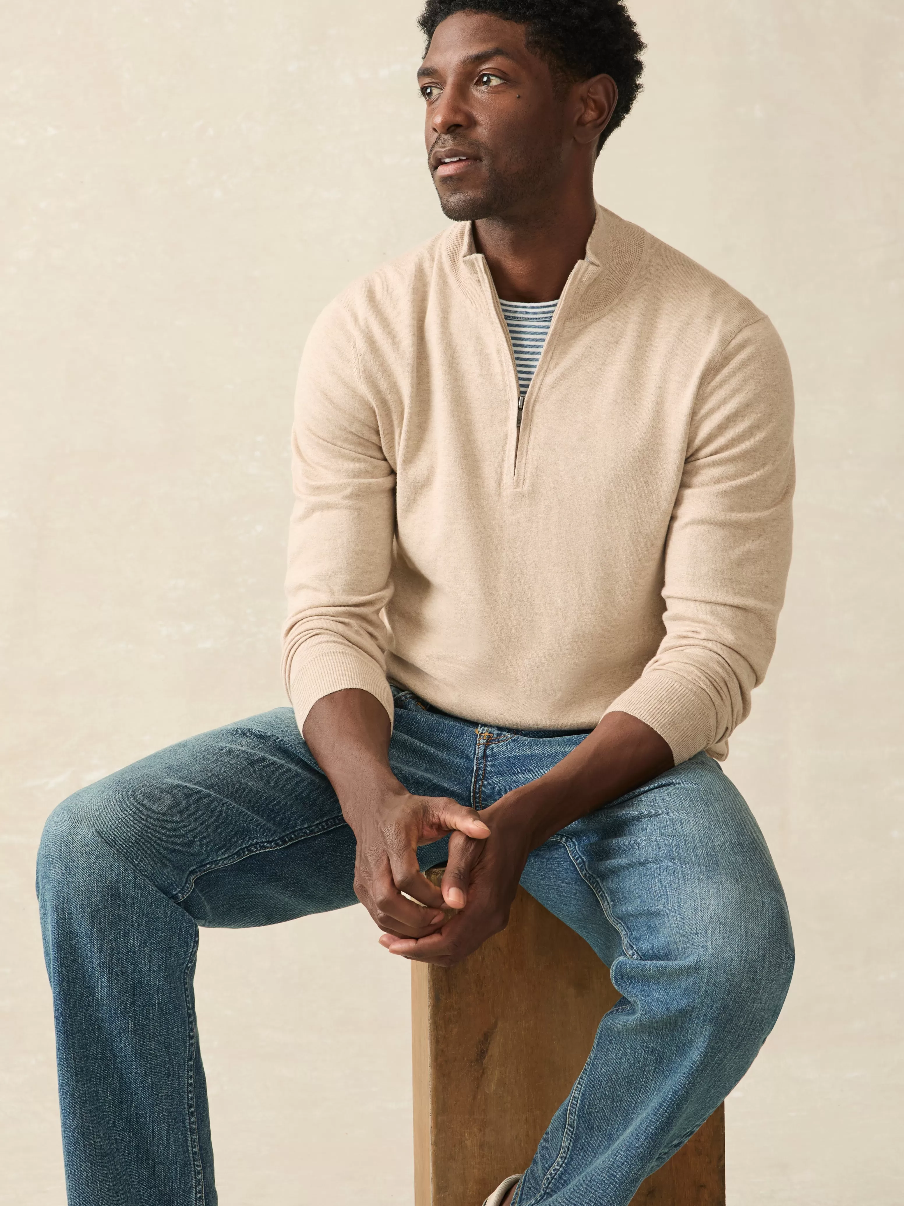 Movement™ Quarter Zip Sweater (Tall) - | Faherty Brand Hot