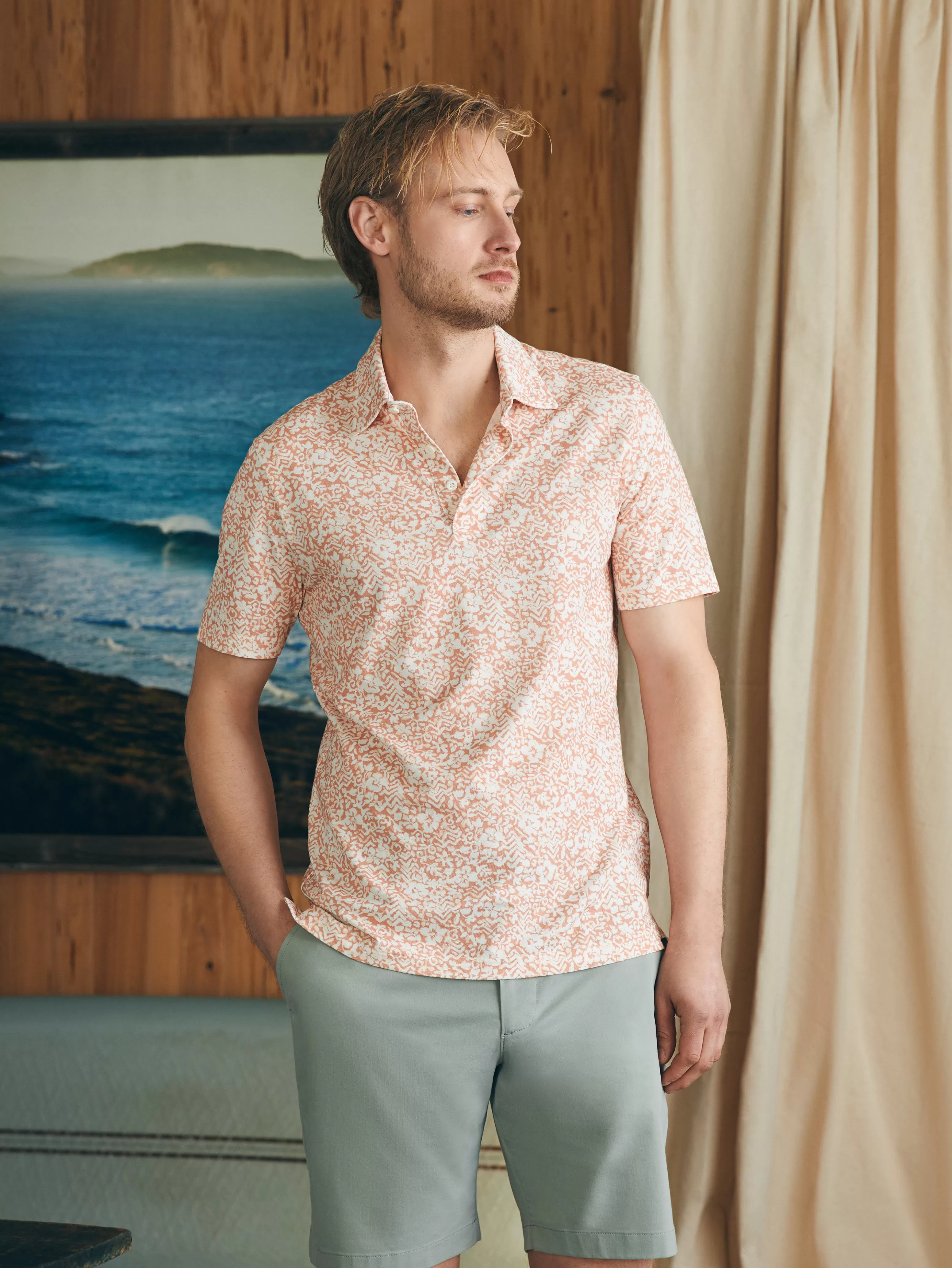 Movement™ Short-Sleeve Pique Polo Shirt - | Faherty Brand Discount