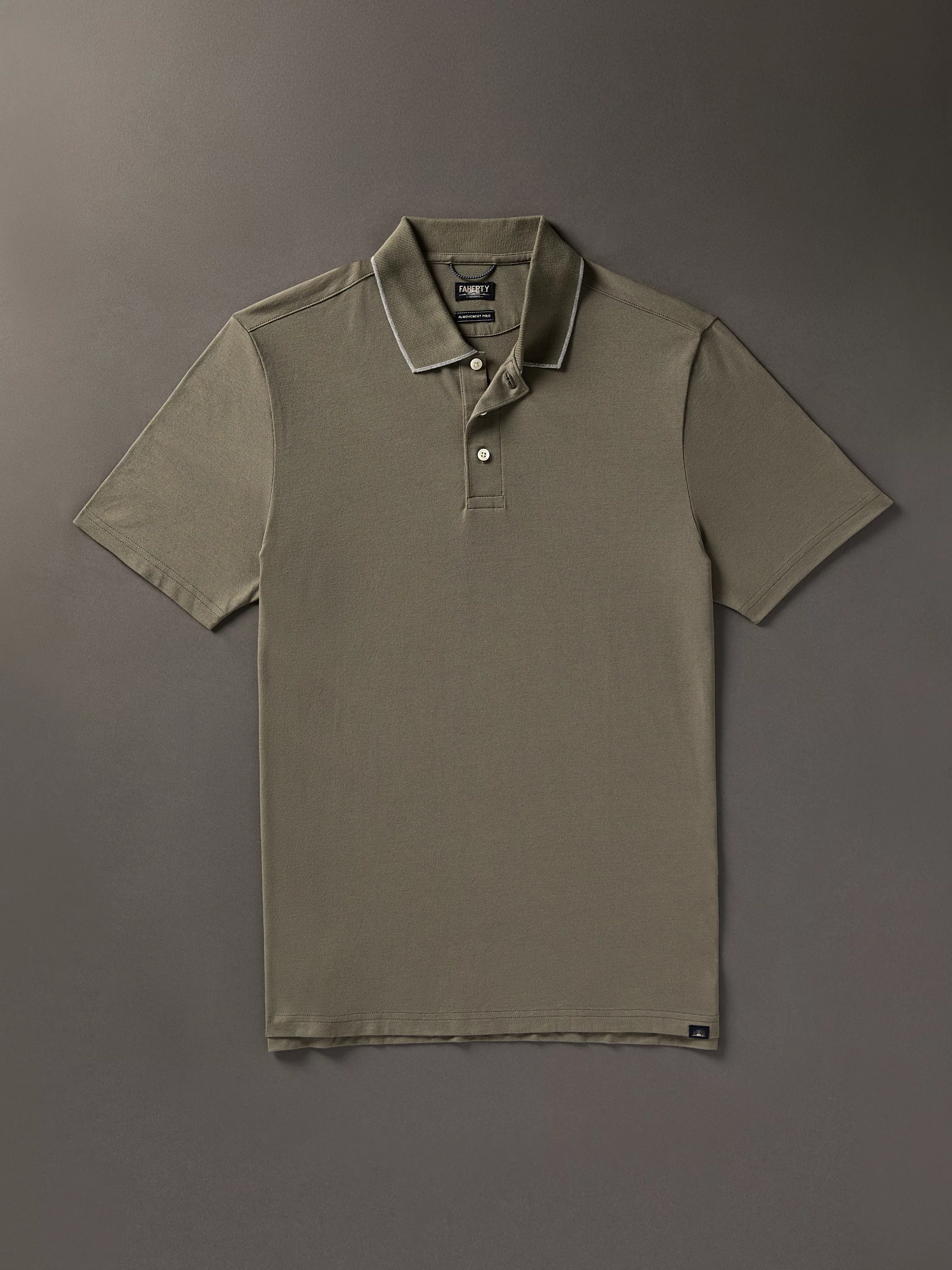 Movement™ Short-Sleeve Pique Polo Shirt - | Faherty Brand Store