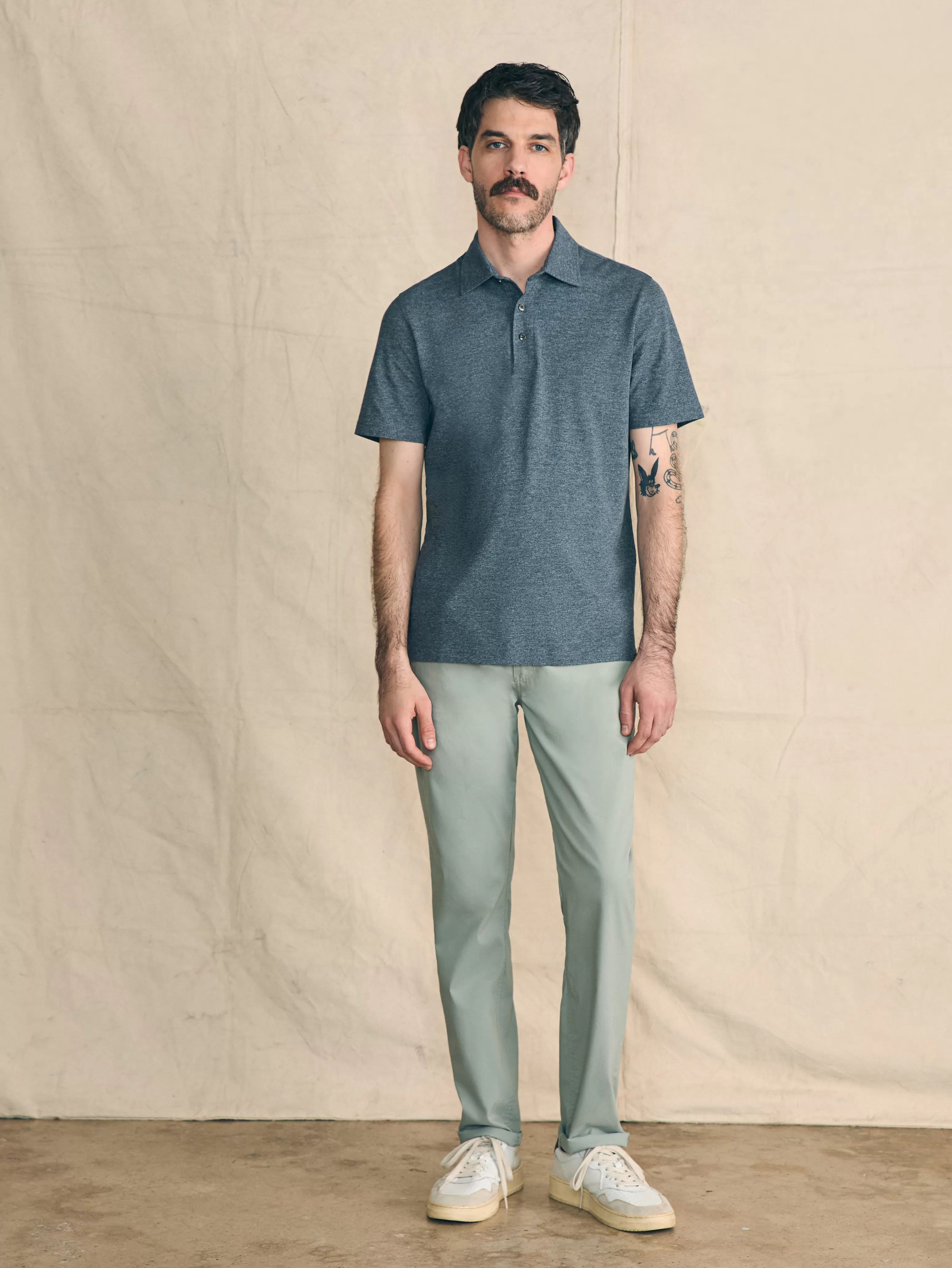 Movement™ Short-Sleeve Pique Polo Shirt (Tall) - | Faherty Brand Online