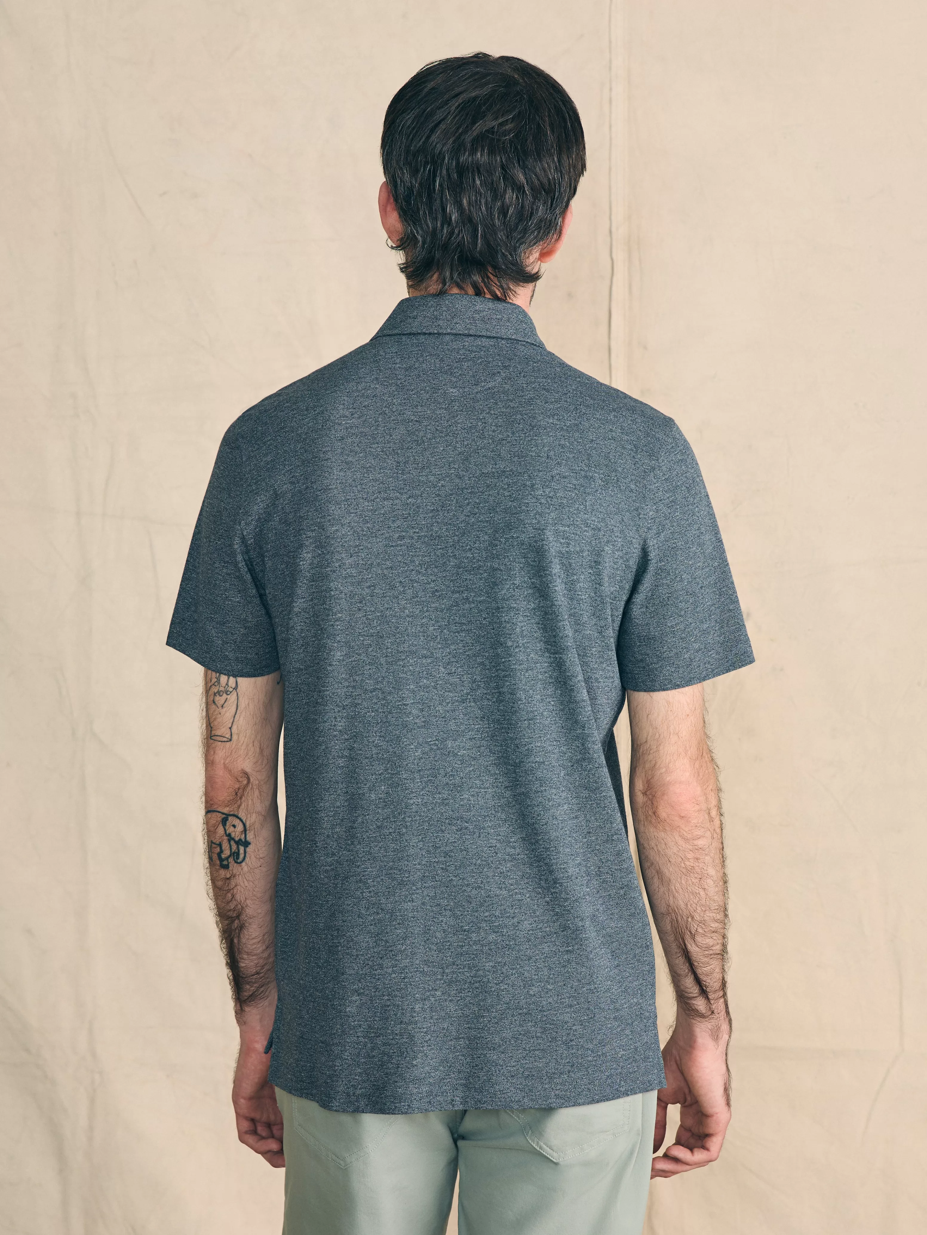 Movement™ Short-Sleeve Pique Polo Shirt (Tall) - | Faherty Brand Online
