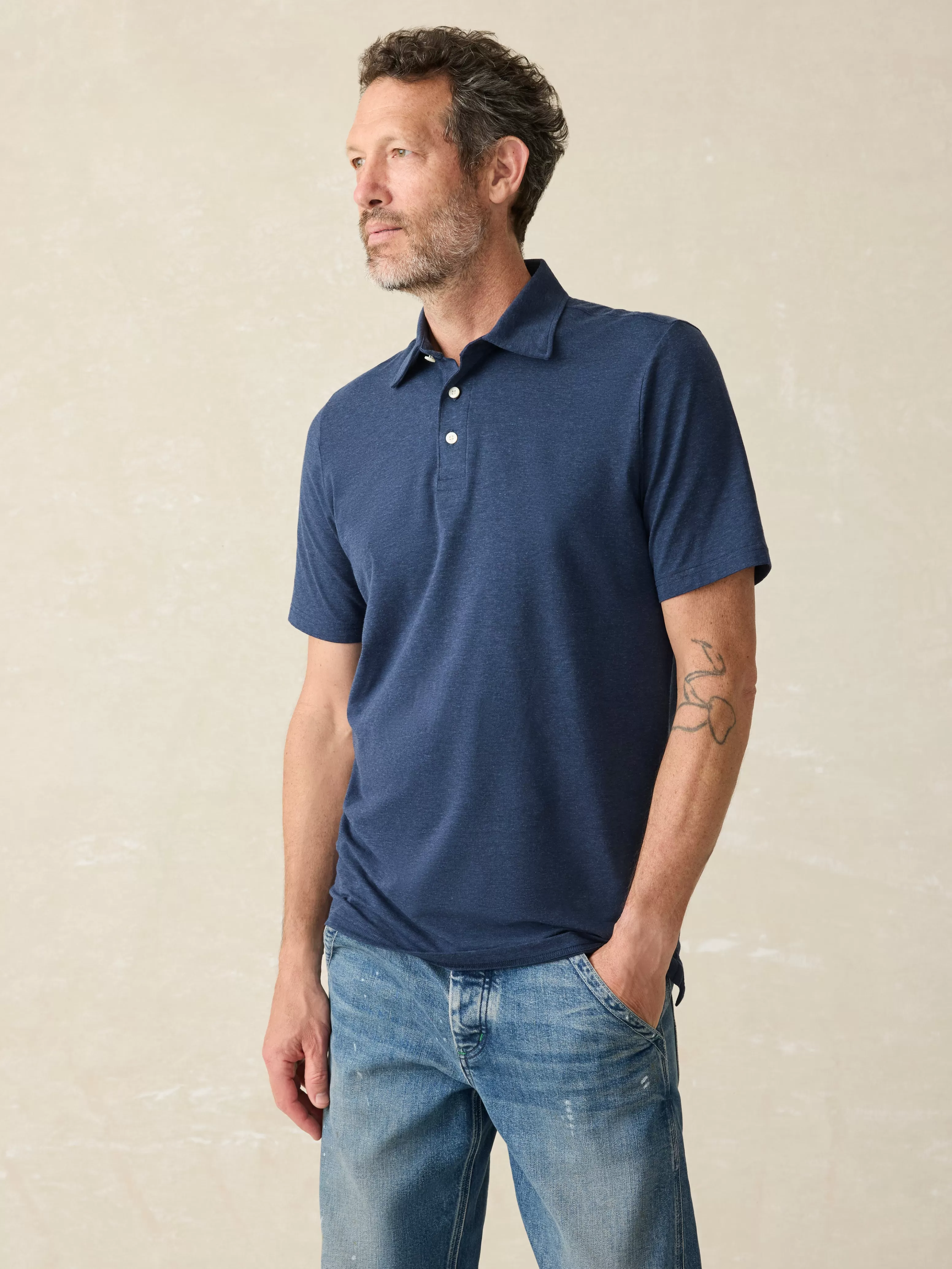 Movement™ Short-Sleeve Polo Shirt - | Faherty Brand Clearance