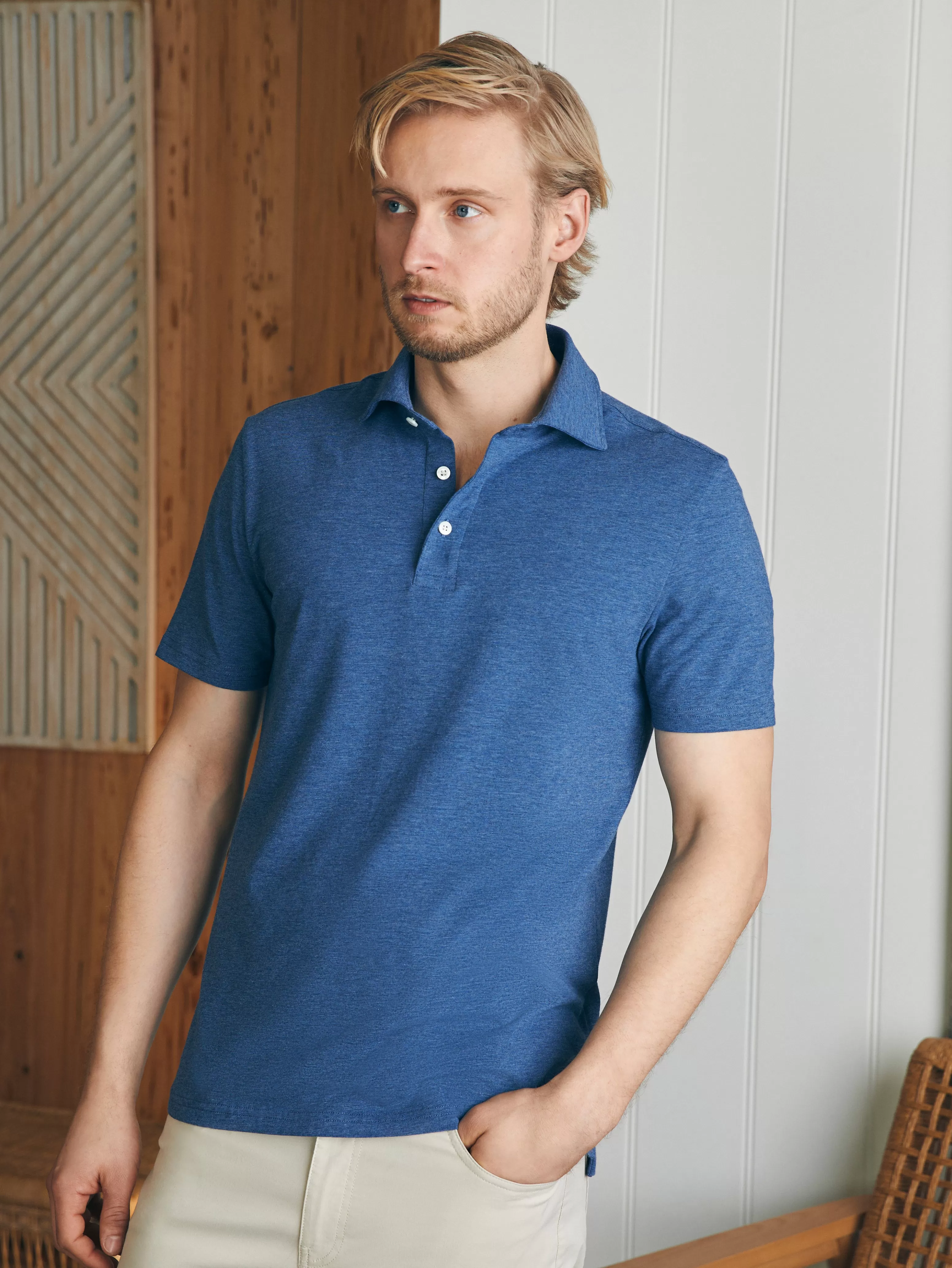 Movement™ Short-Sleeve Polo Shirt - | Faherty Brand Clearance