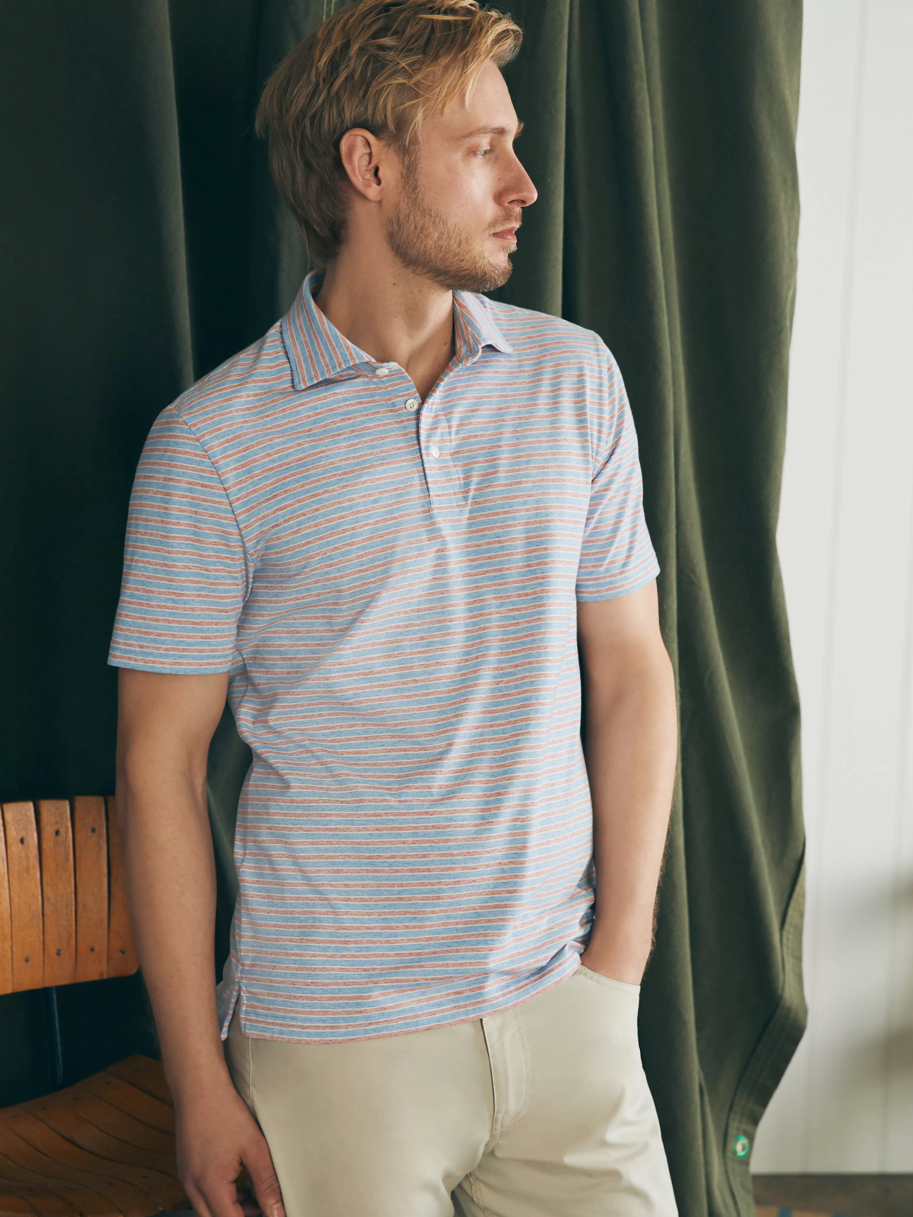 Movement™ Short-Sleeve Polo Shirt (Tall) - | Faherty Brand Store