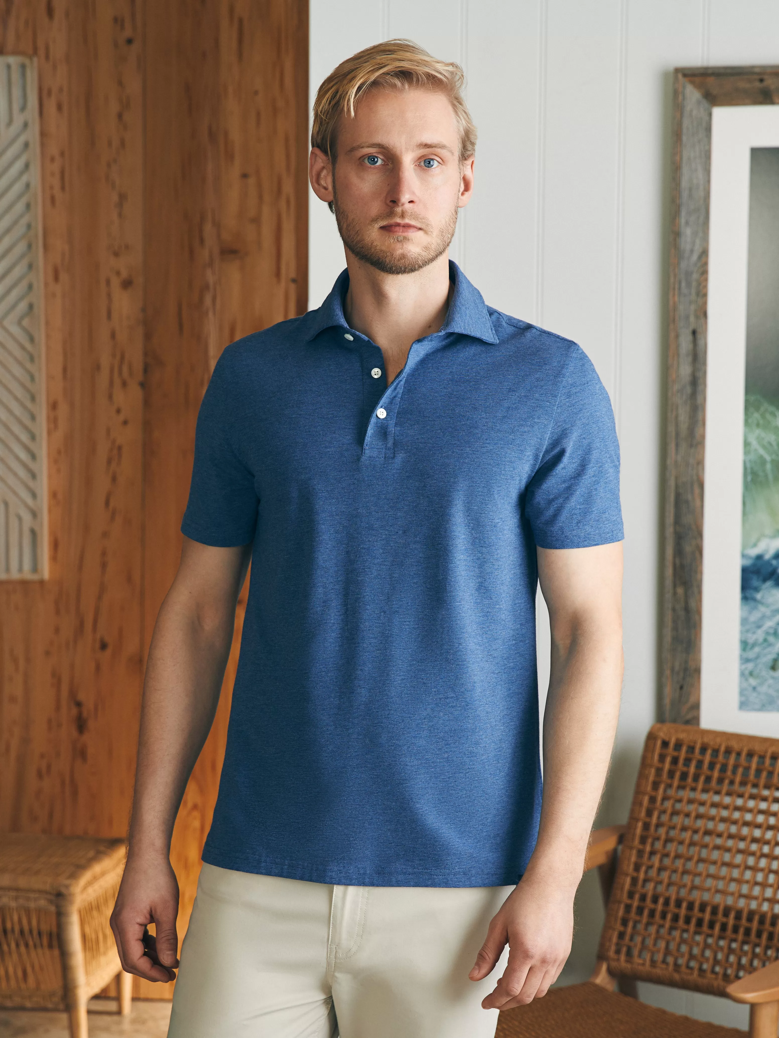 Movement™ Short-Sleeve Polo Shirt (Tall) - | Faherty Brand Store