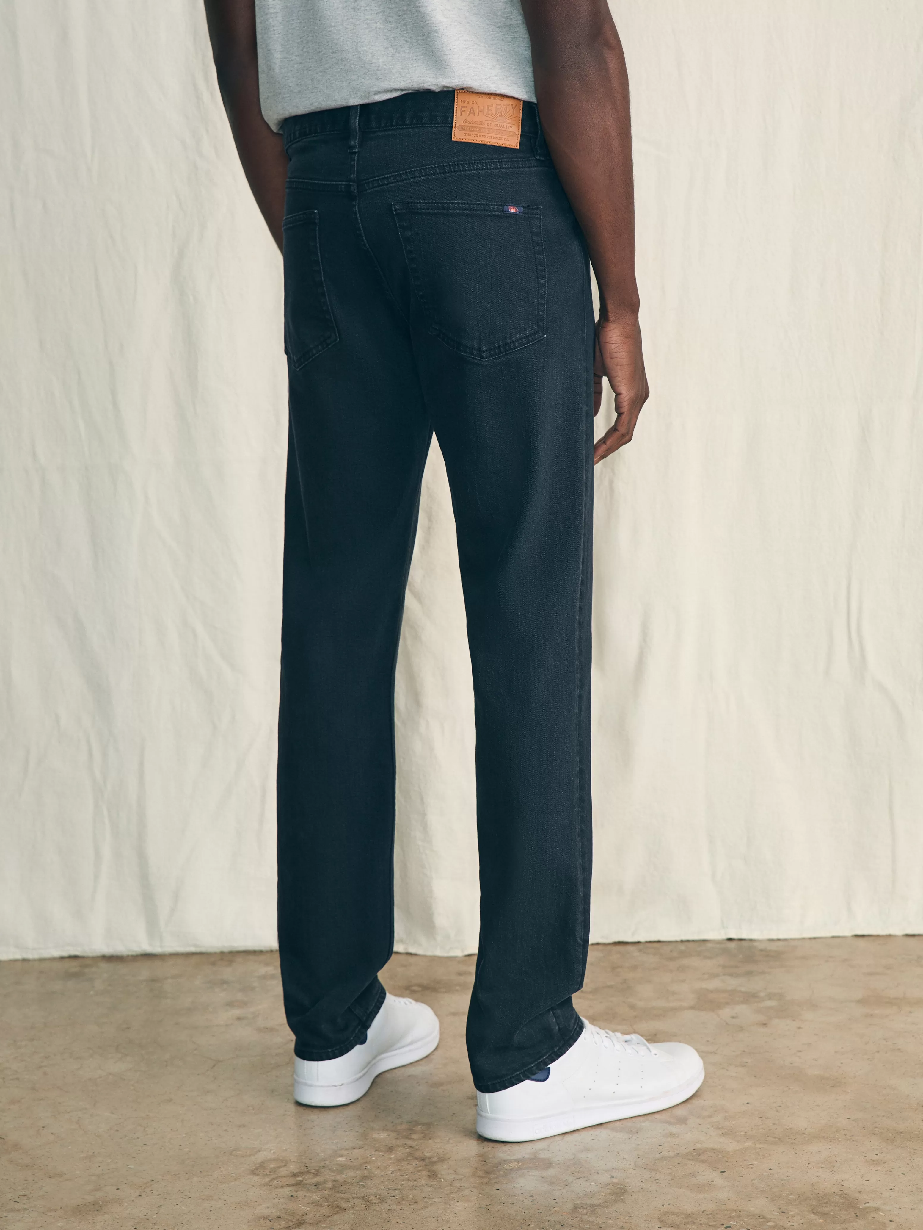 Organic Cotton Slim Straight Denim (32" Inseam) - | Faherty Brand Outlet
