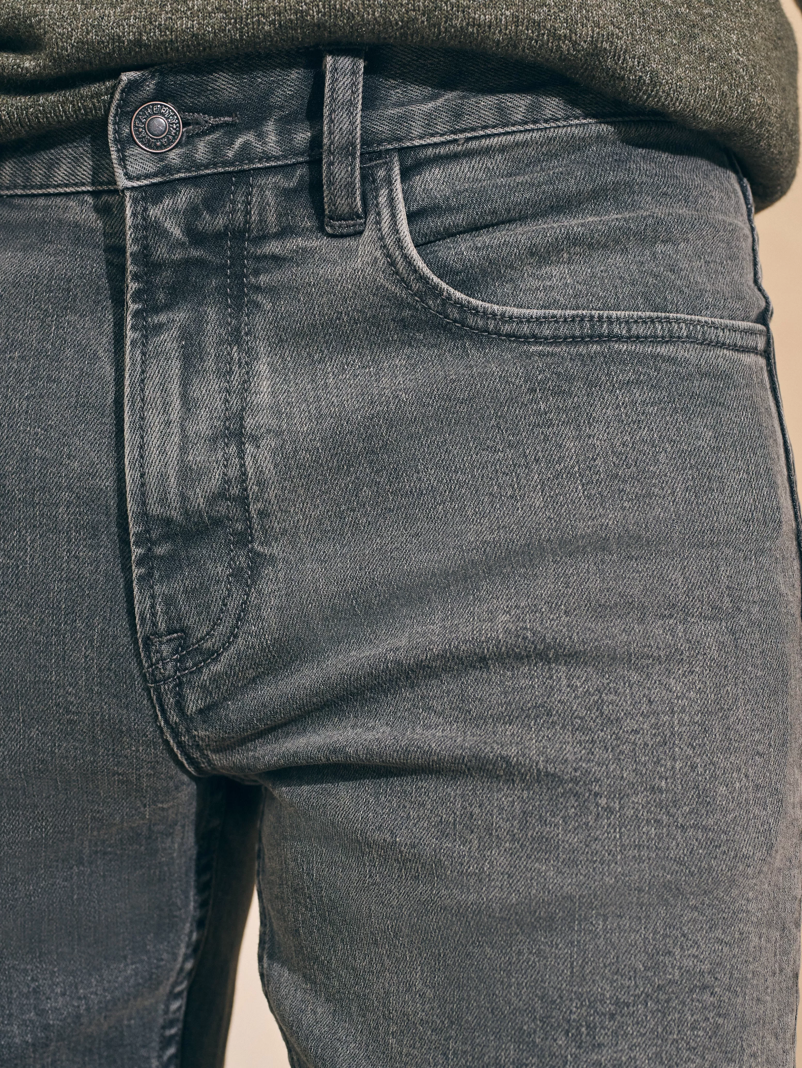 Organic Cotton Slim Straight Denim (32" Inseam) - | Faherty Brand Discount