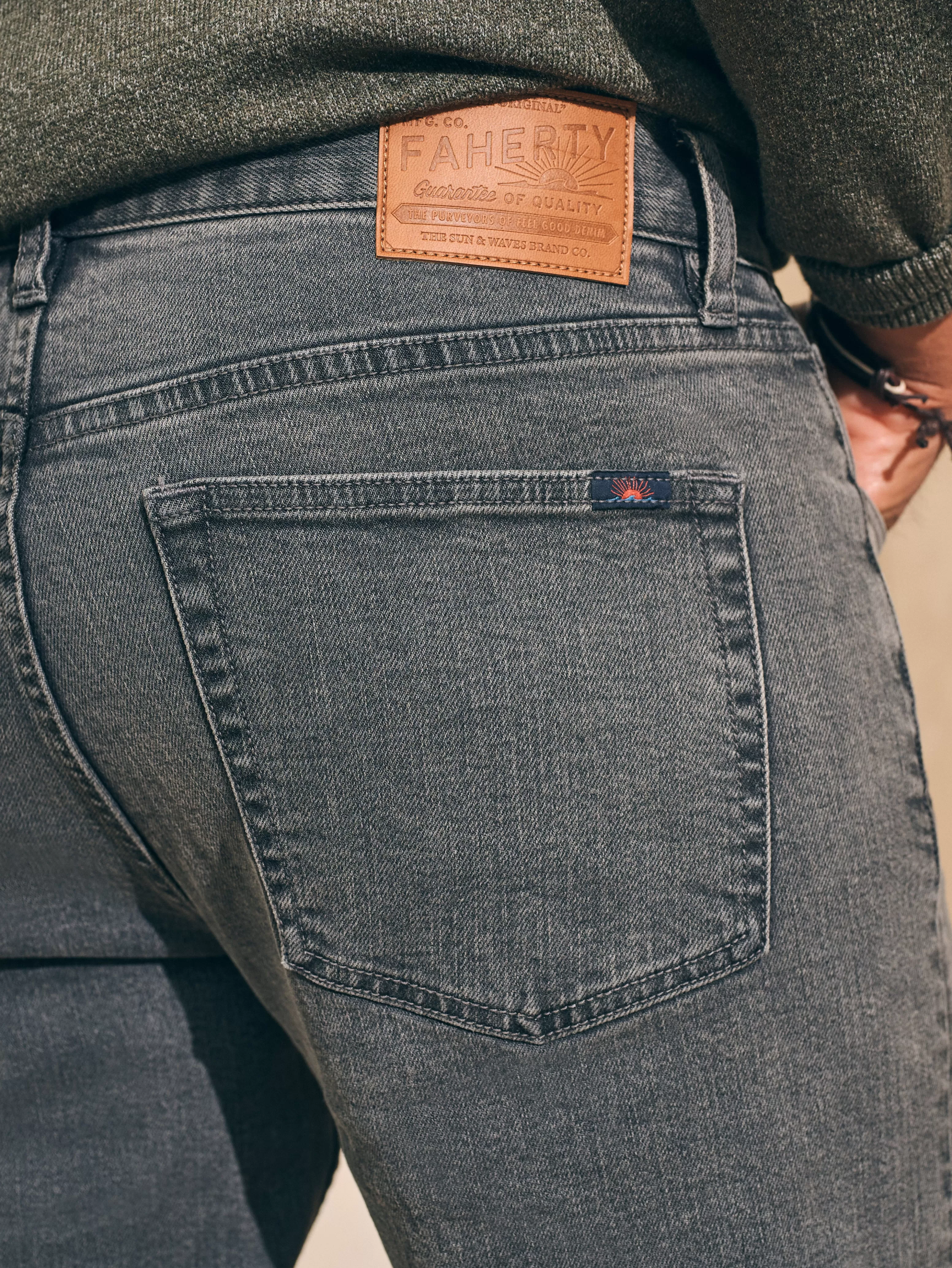 Organic Cotton Slim Straight Denim (32" Inseam) - | Faherty Brand Discount