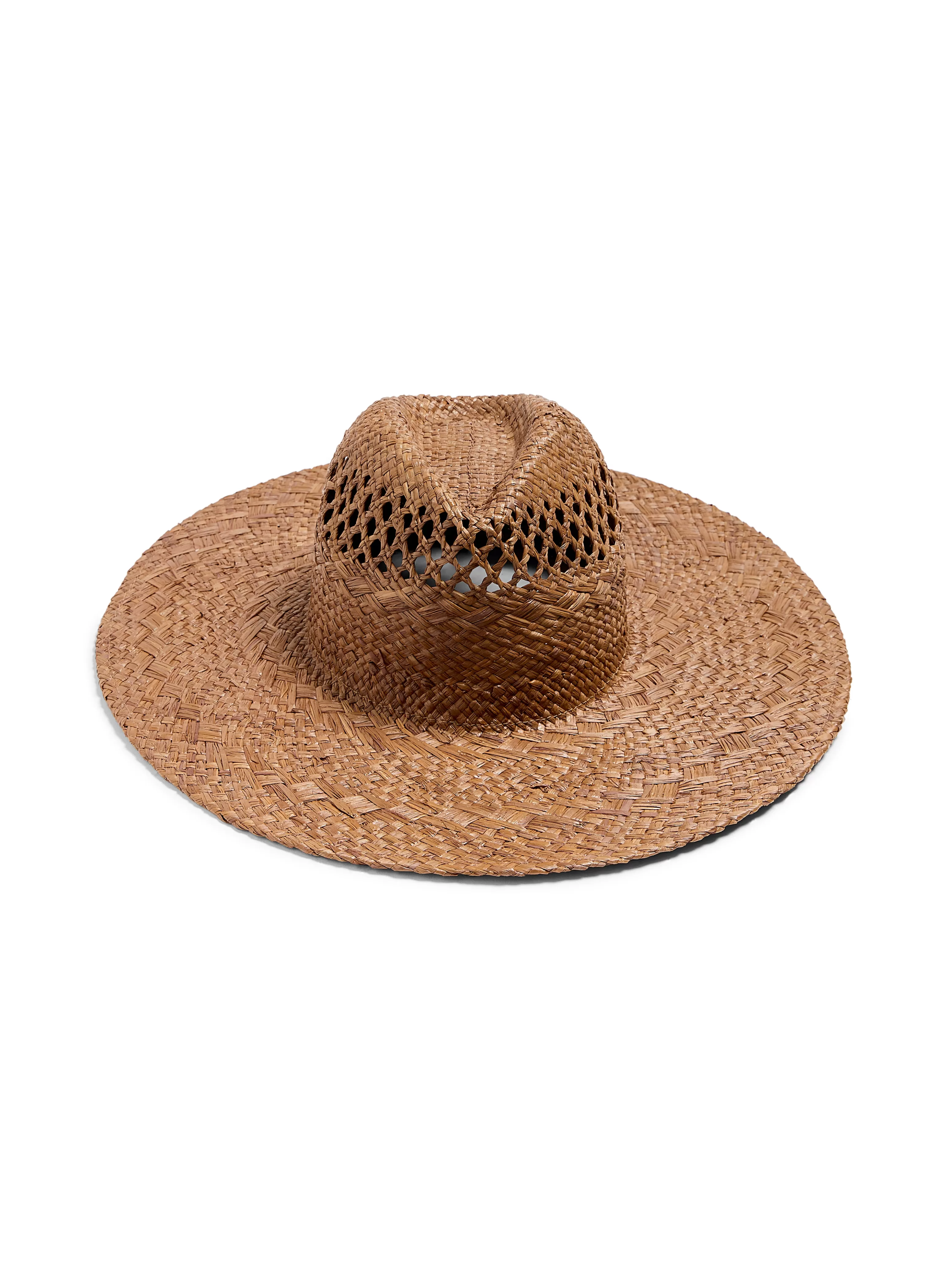 Raffia Mixed Stitch Fedora - | Faherty Brand Best