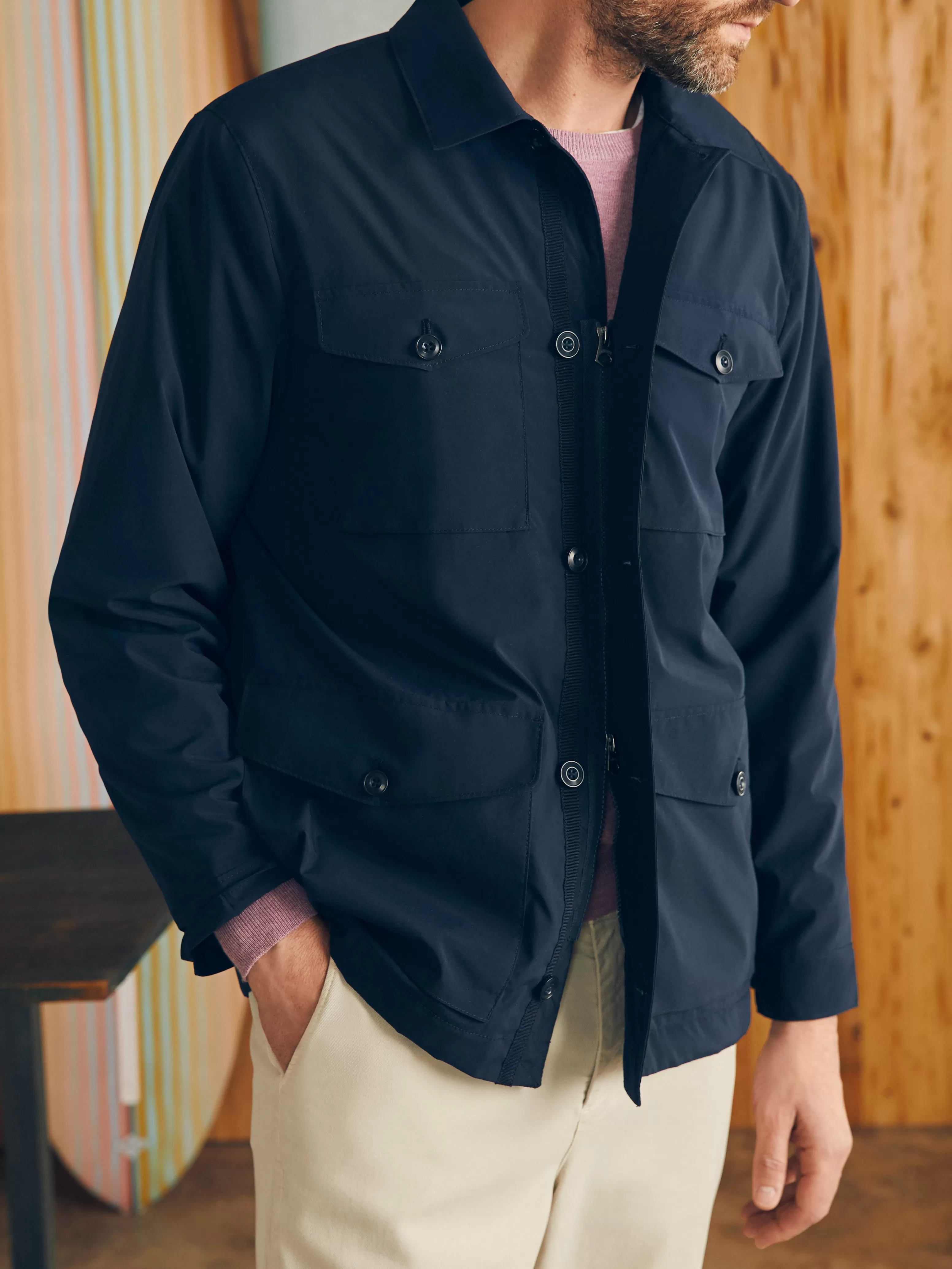 Reserve Four Pocket Field Jacket - | Faherty Brand Cheap