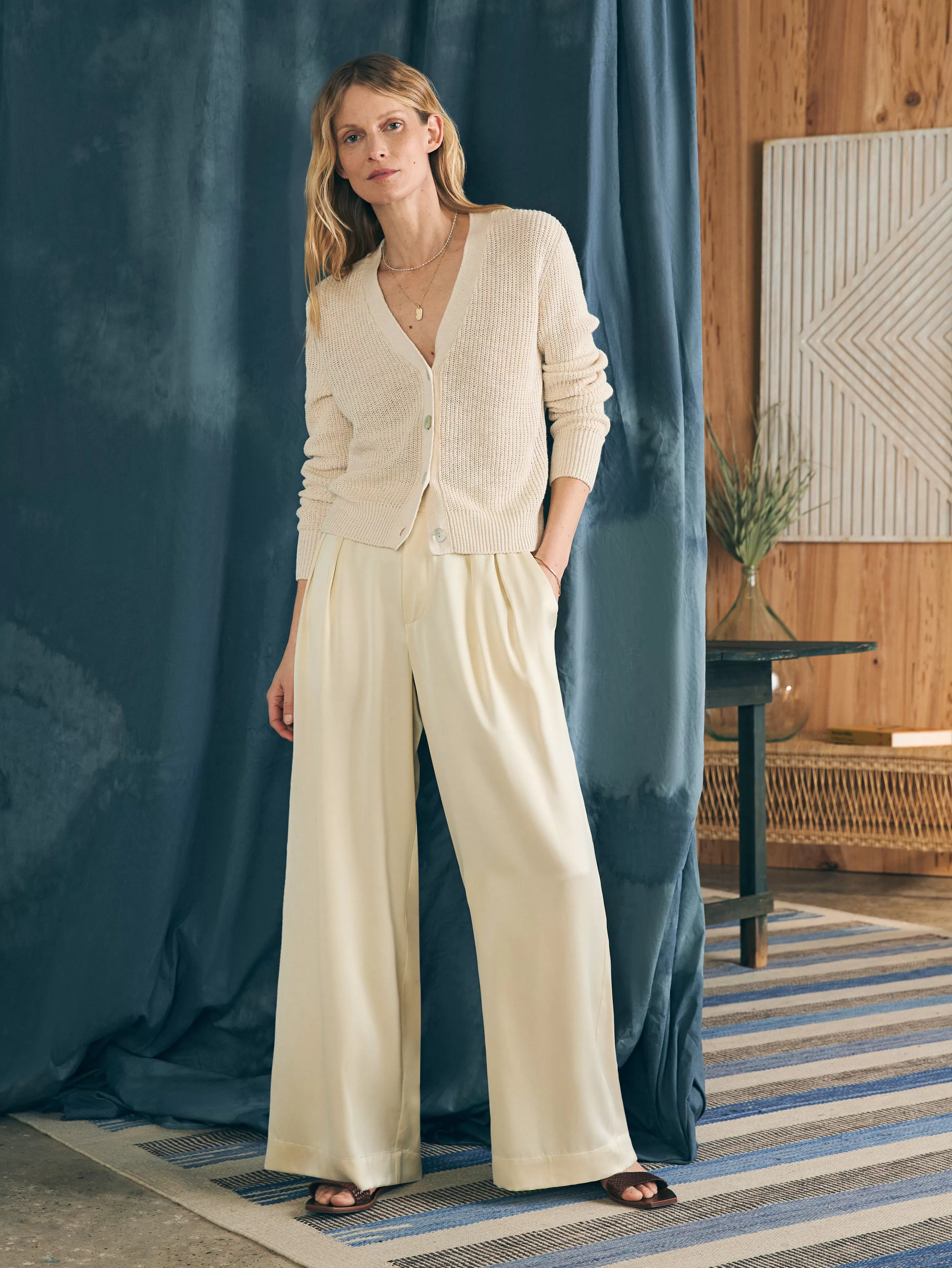 Sandwashed Silk Gemma Pant - | Faherty Brand Outlet