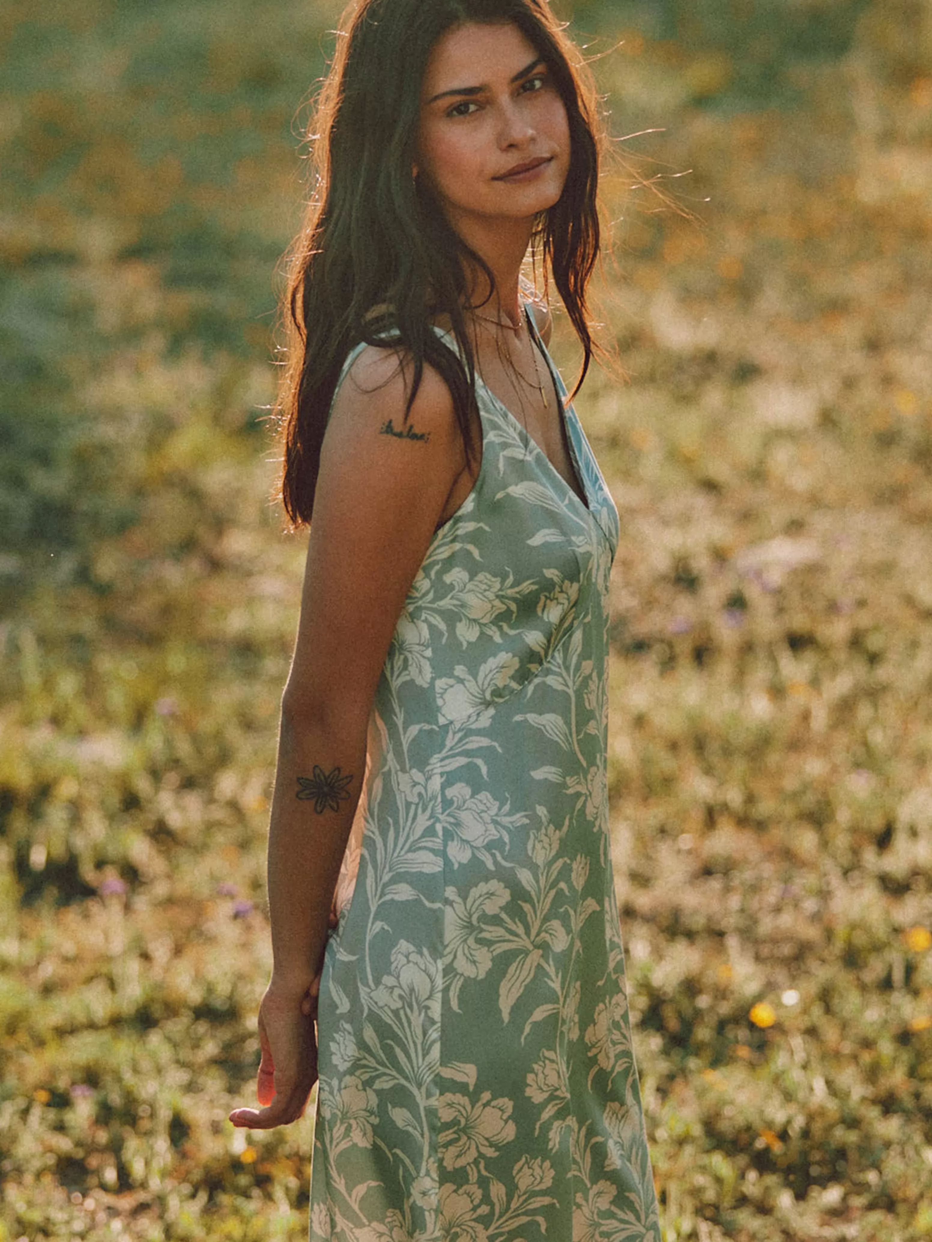 Sandwashed Silk Slip Dress - | Faherty Brand Fashion